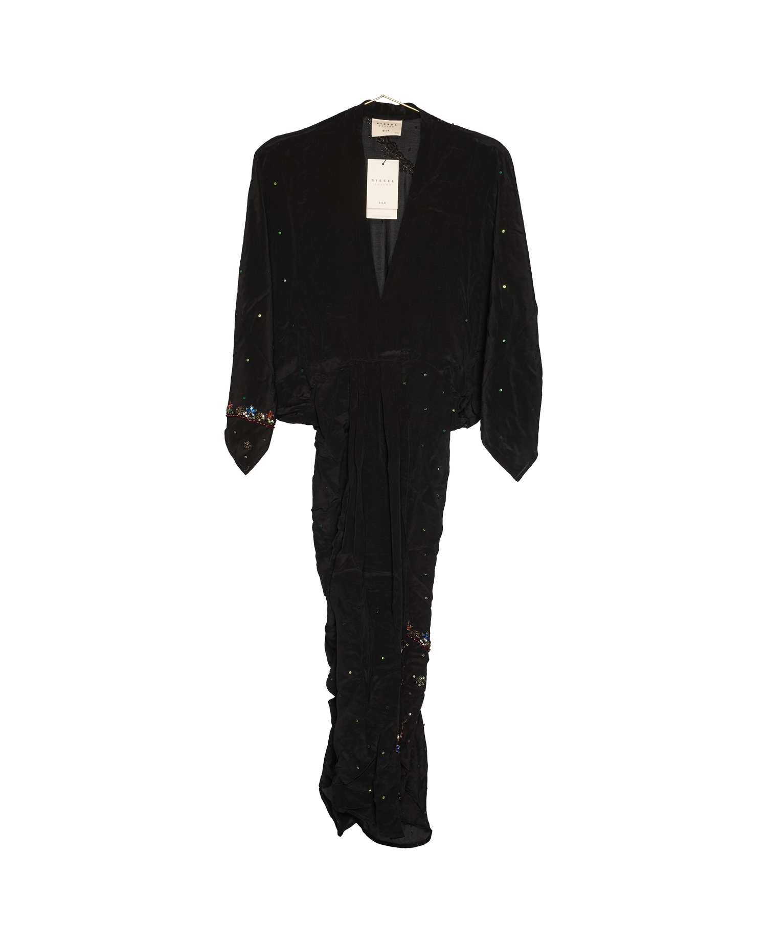 Juno SILK Dress Sparkling Black - No. 73