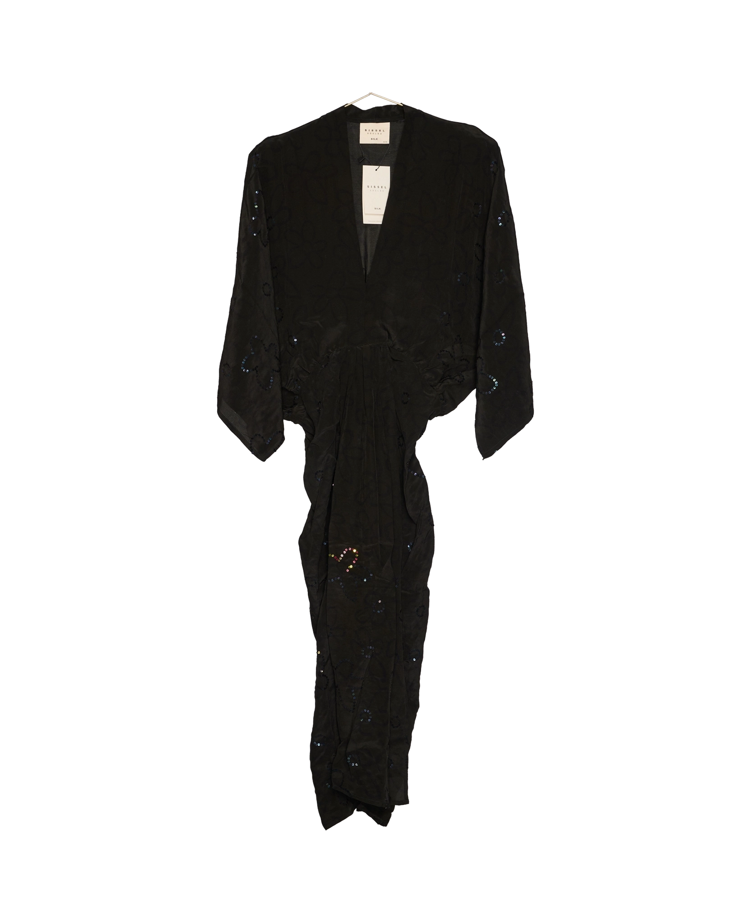 Juno SILK Dress Sparkling Black - No. 76