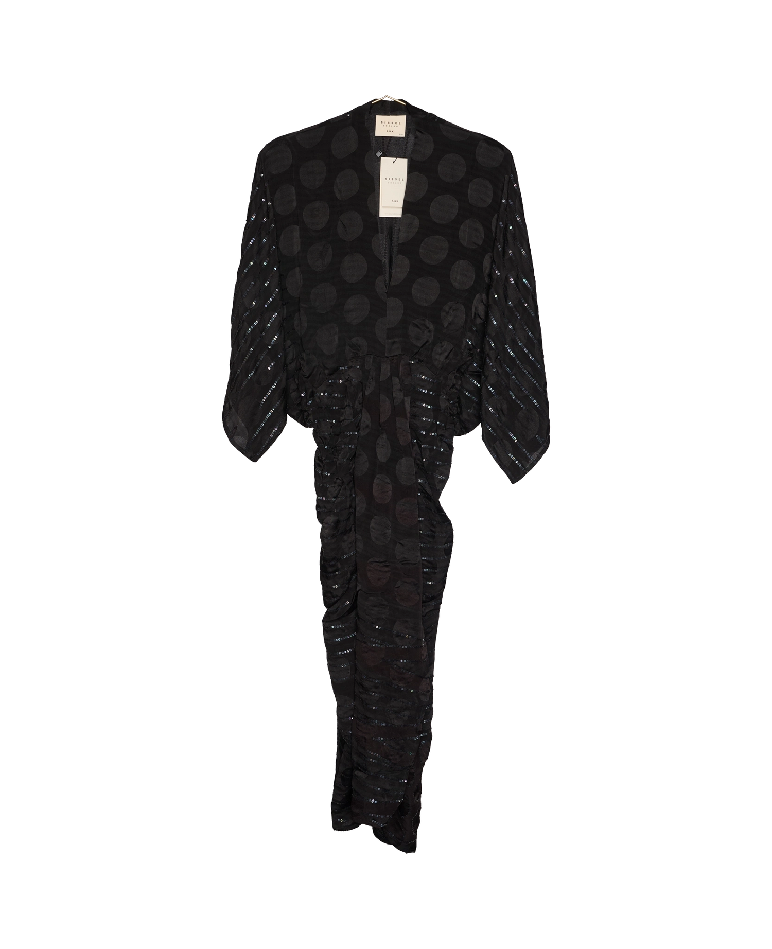 Juno SILK Dress Sparkling Black - No. 79