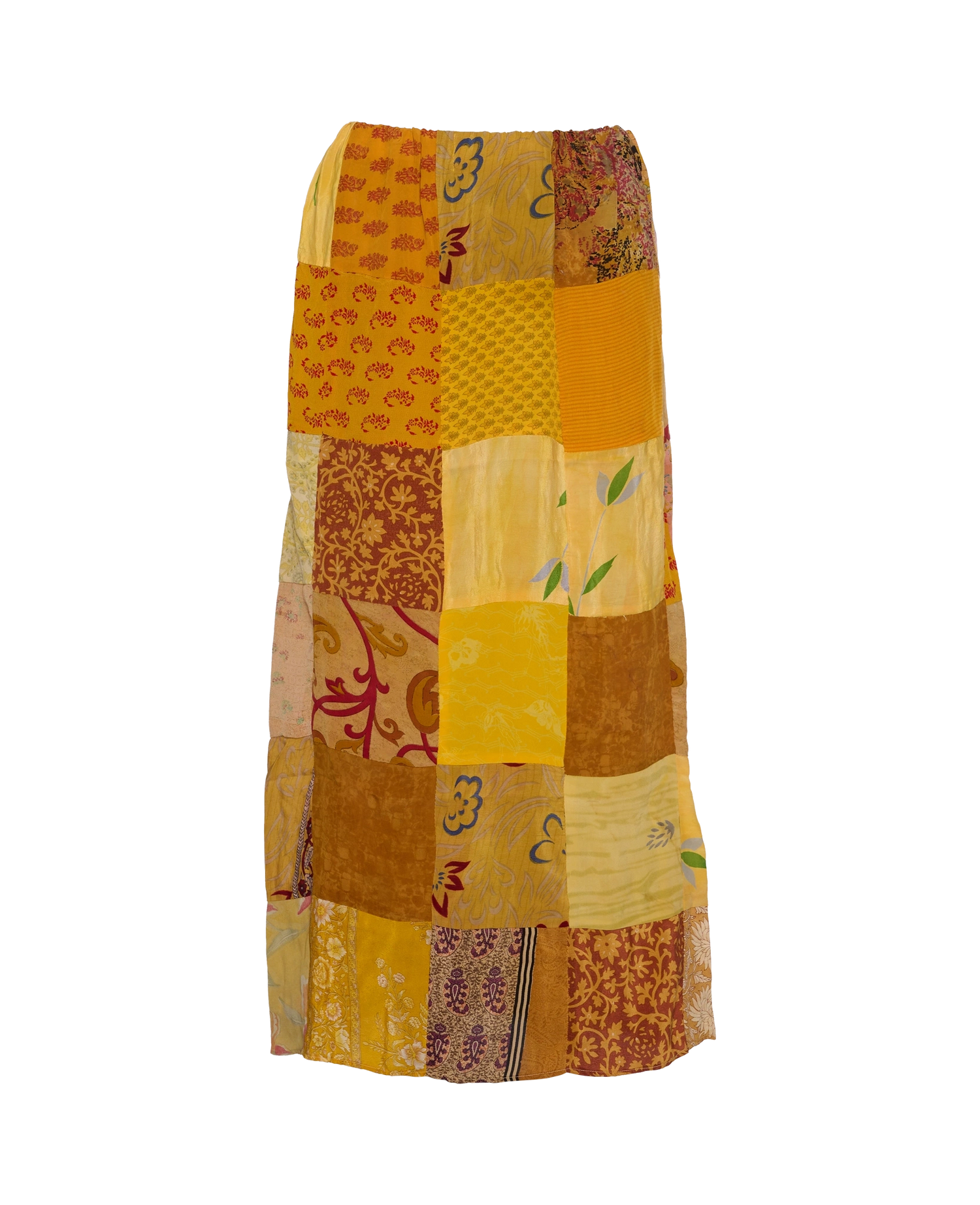 Maddie SILK Patchwork Skirt - No. 1