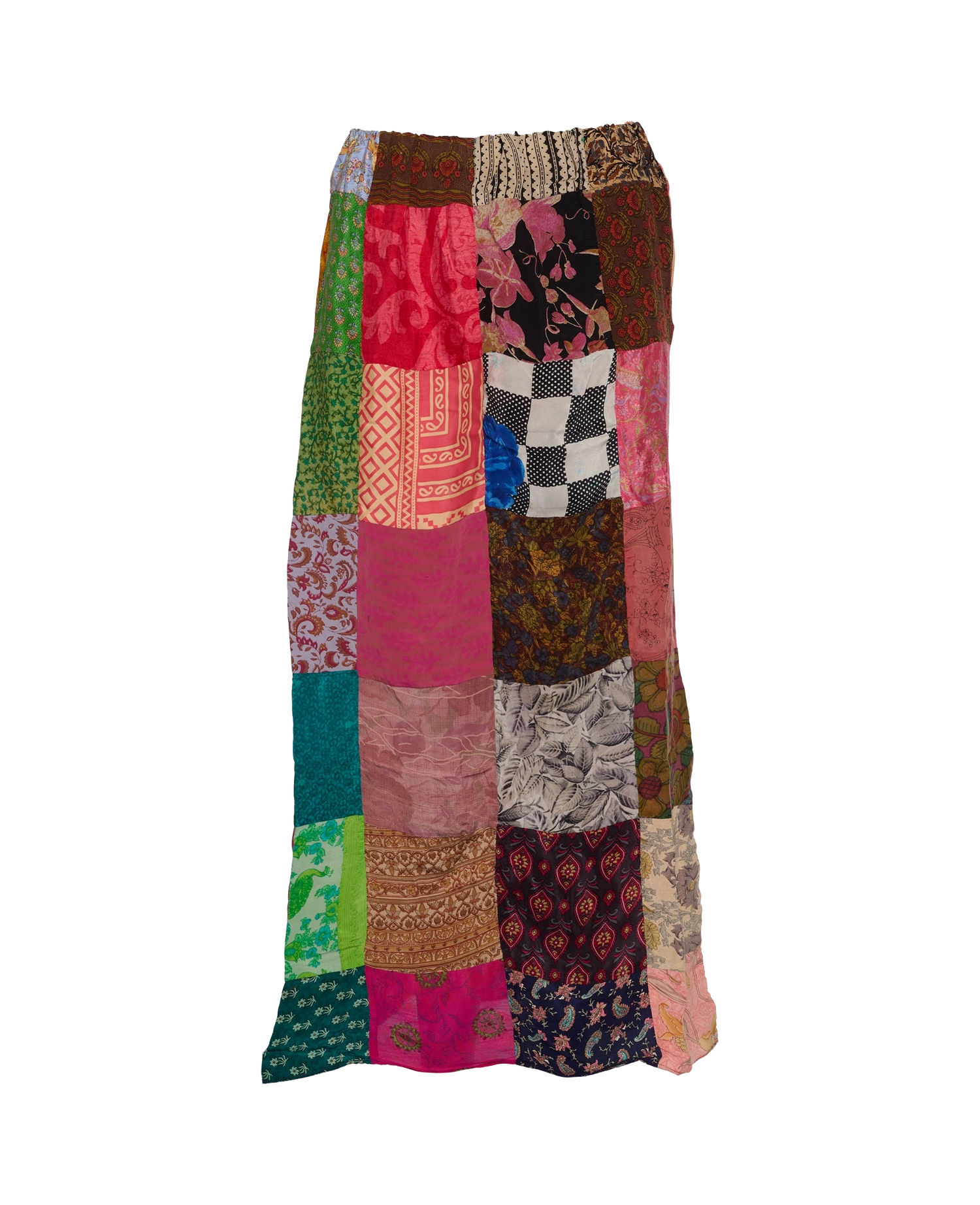 Maddie SILK Patchwork Skirt - No. 11