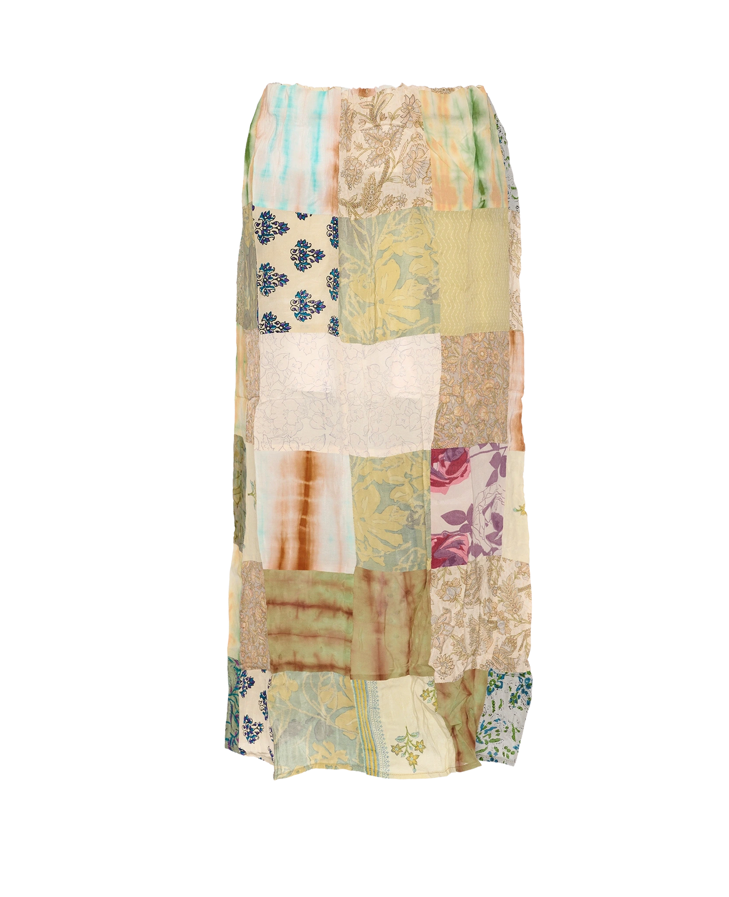 Maddie SILK Patchwork Skirt - No. 112