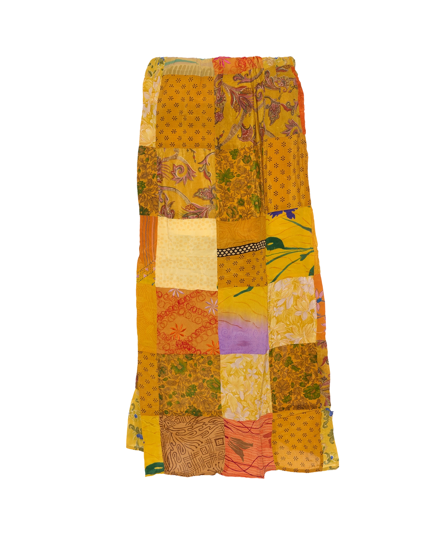 Maddie SILK Patchwork Skirt - No. 122