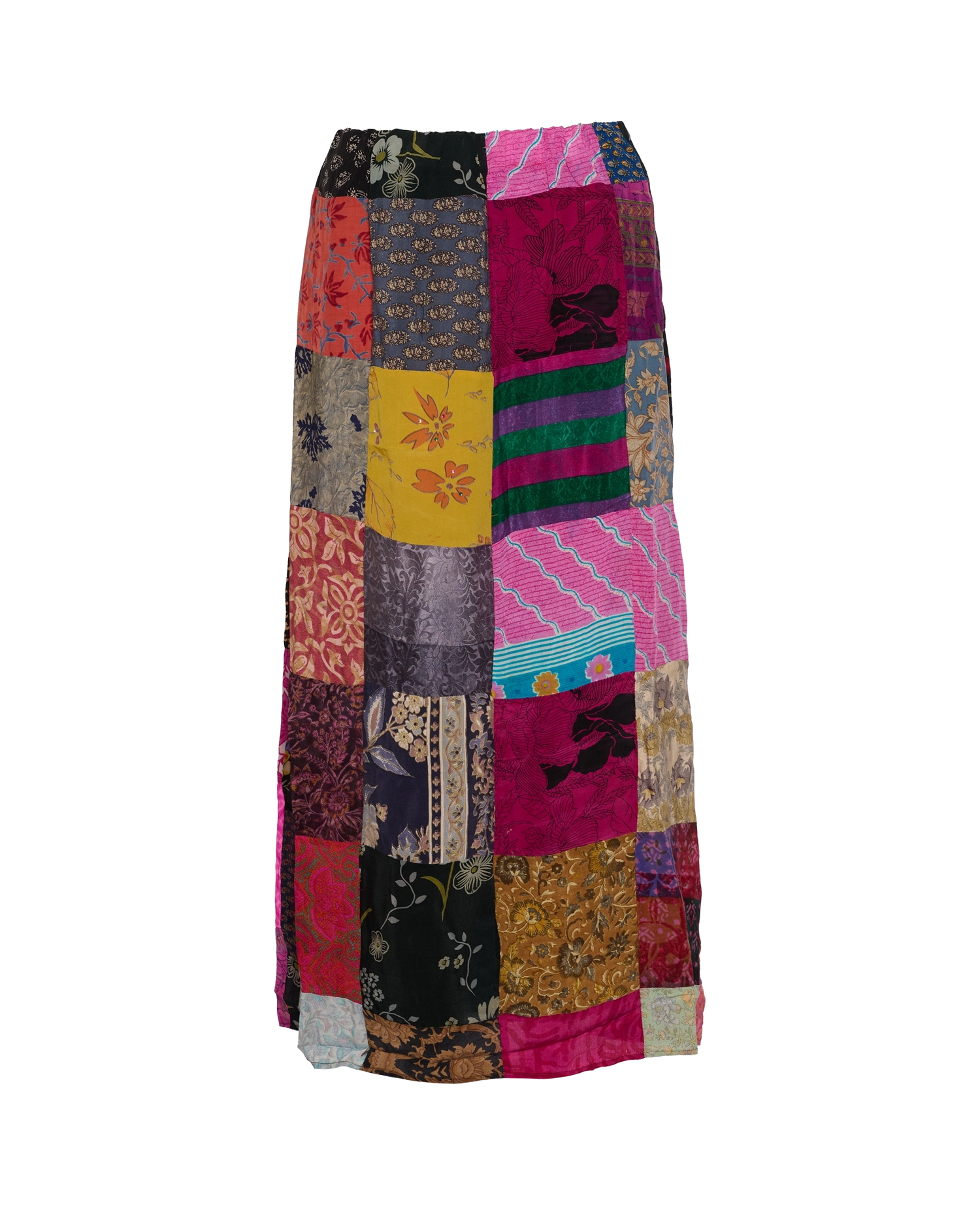 Maddie SILK Patchwork Skirt - No. 13