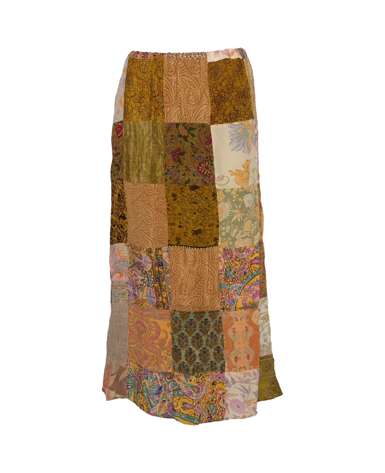 Maddie SILK Patchwork Skirt - No. 17