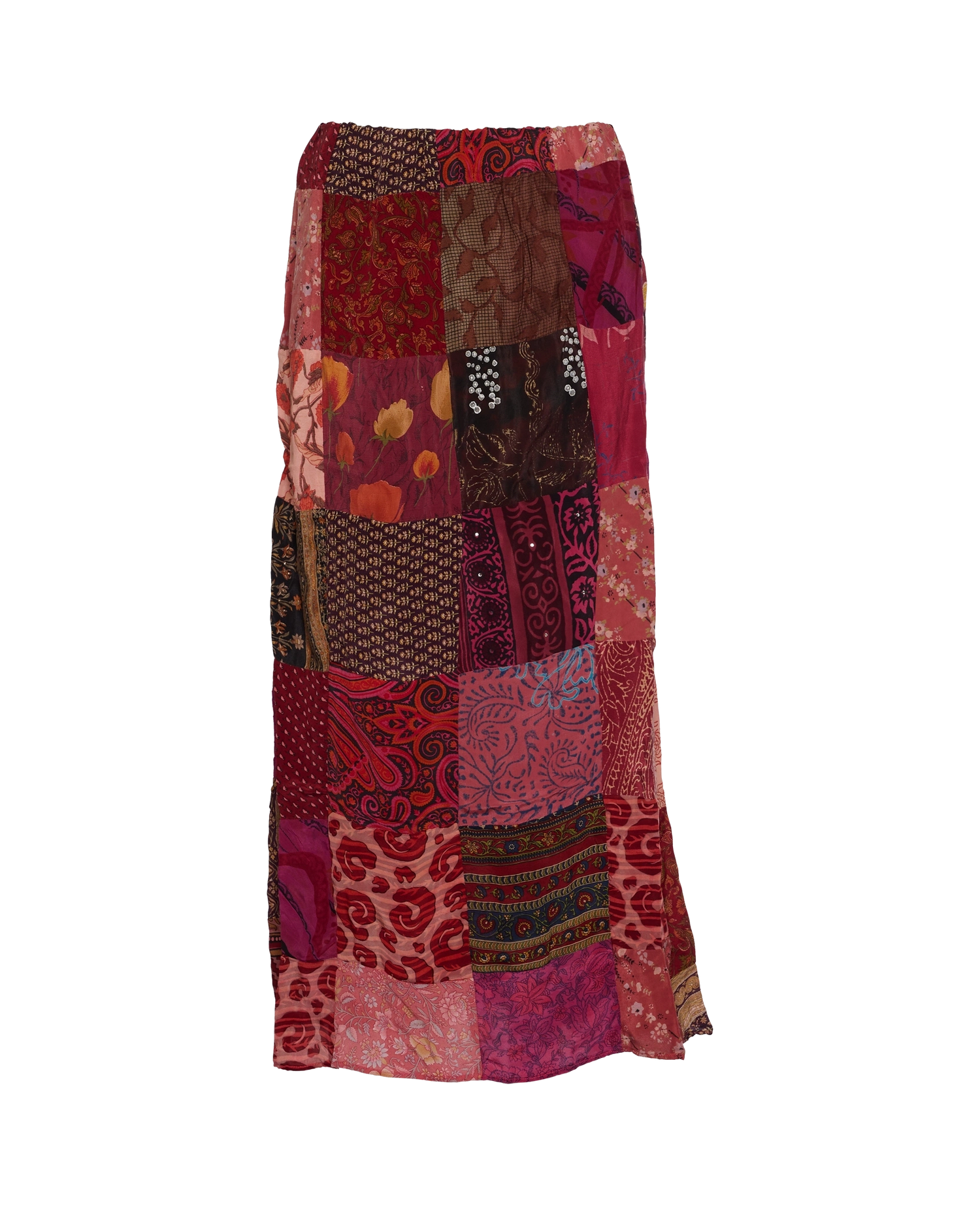 Maddie SILK Patchwork Skirt - No. 19