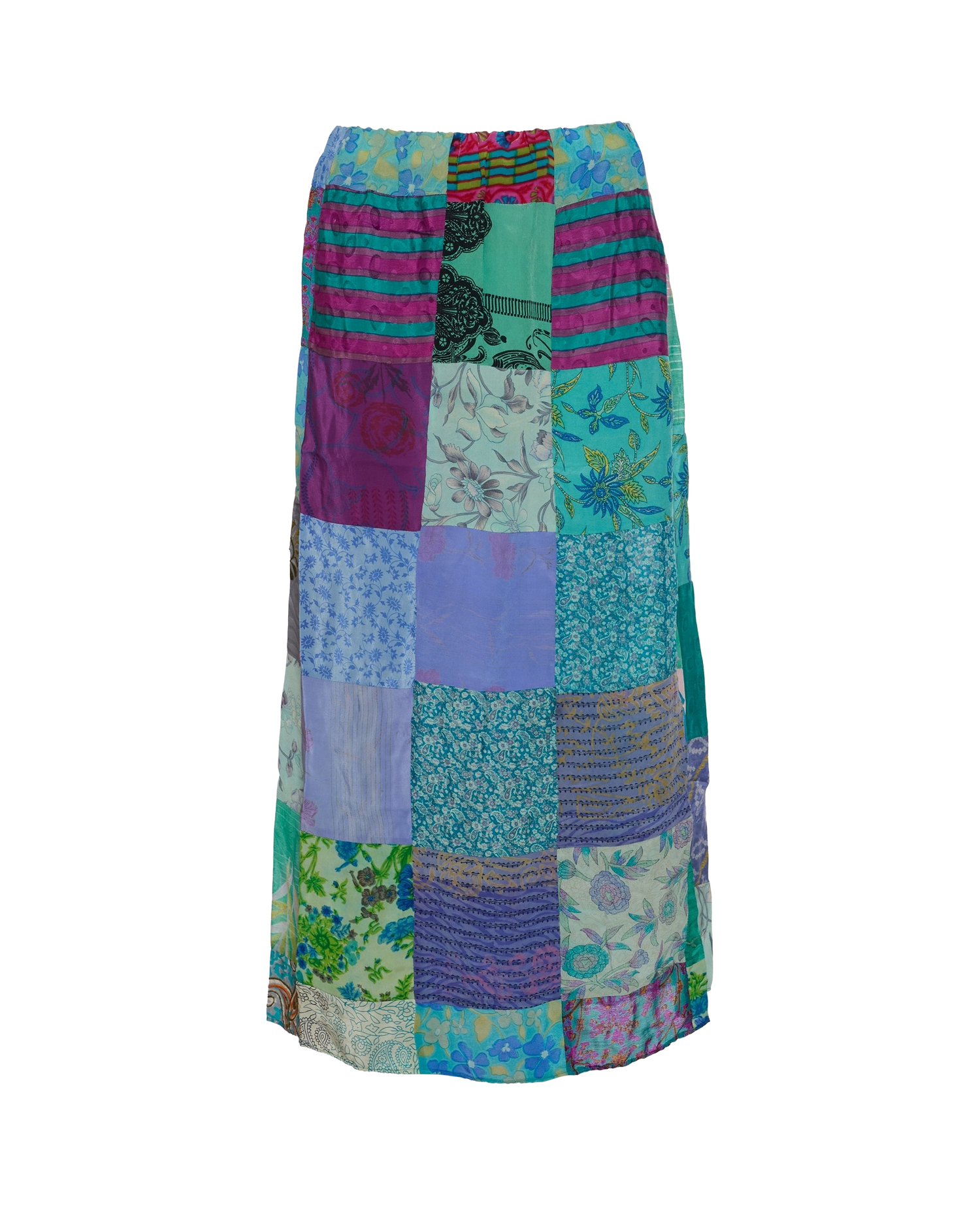 Maddie SILK Patchwork Skirt - No. 20