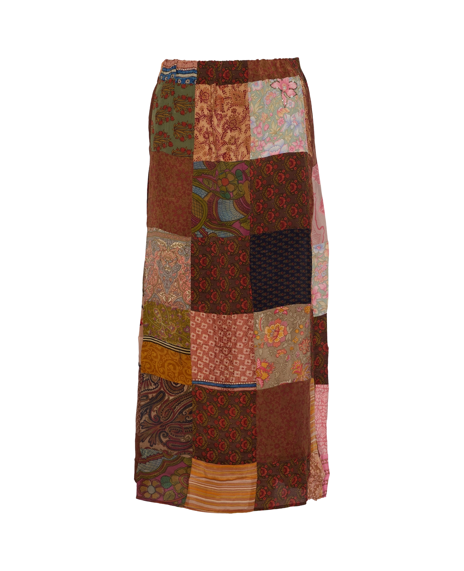 Maddie SILK Patchwork Skirt - No. 22