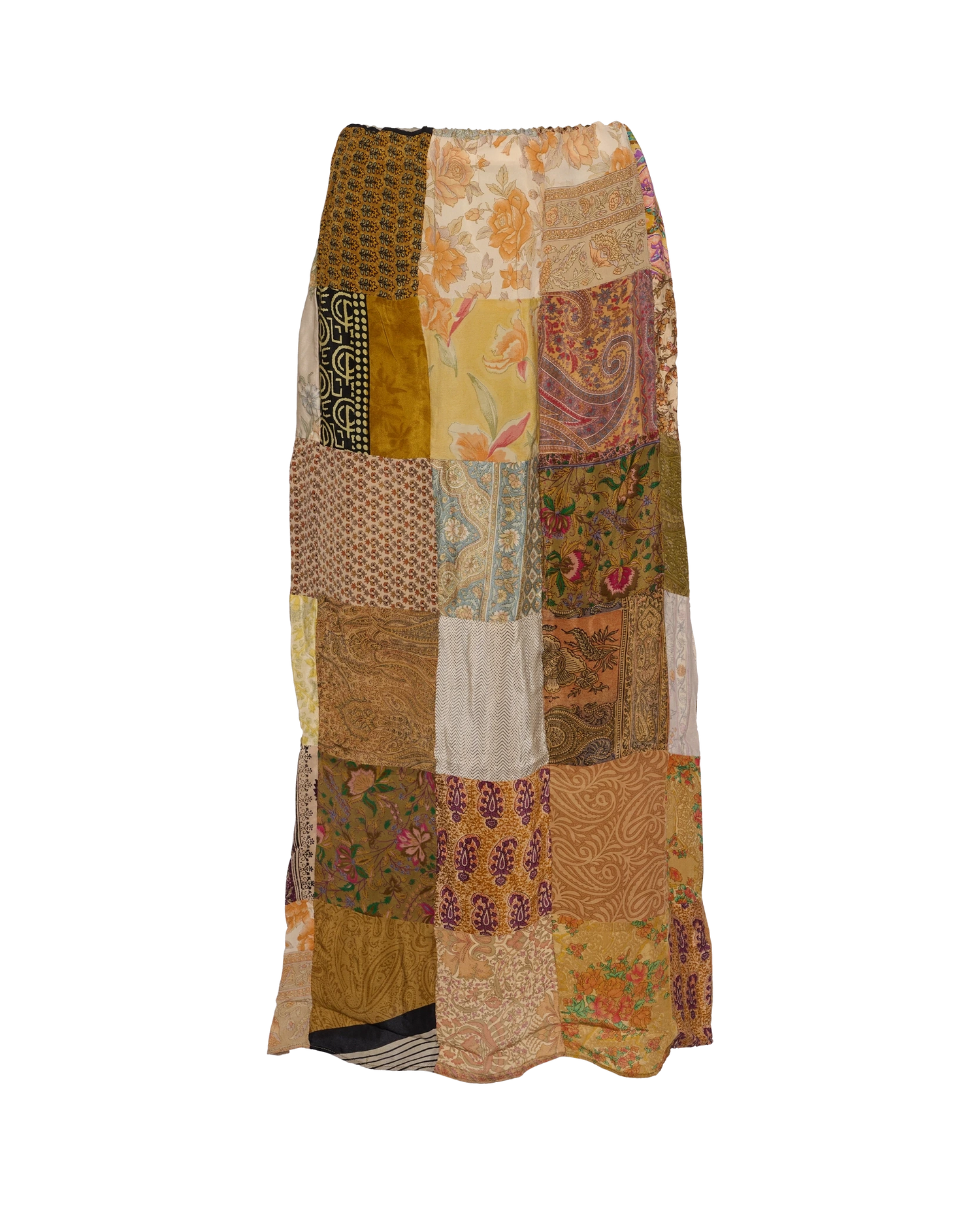 Maddie SILK Patchwork Skirt - No. 25