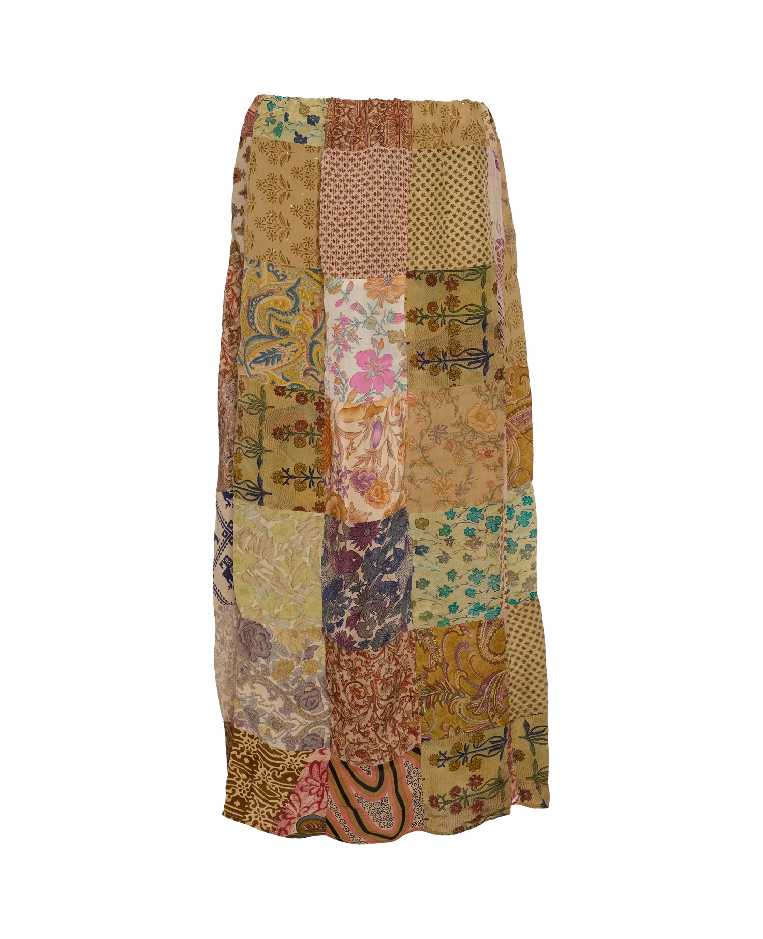 Maddie SILK Patchwork Skirt - No. 35