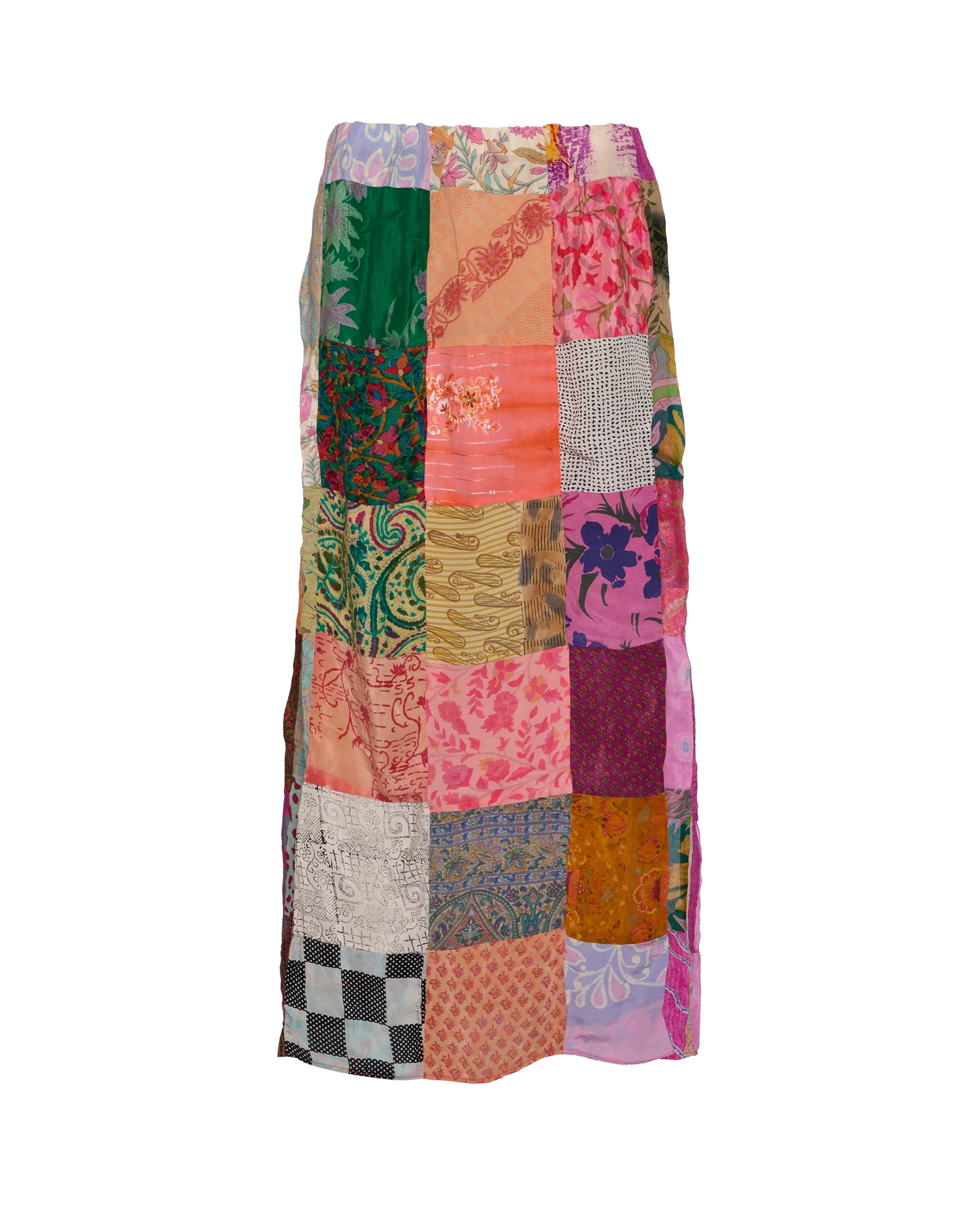 Maddie SILK Patchwork Skirt - No. 38