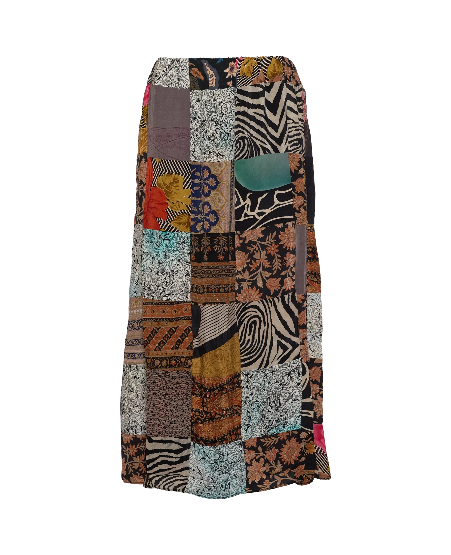 Maddie SILK Patchwork Skirt - No. 42