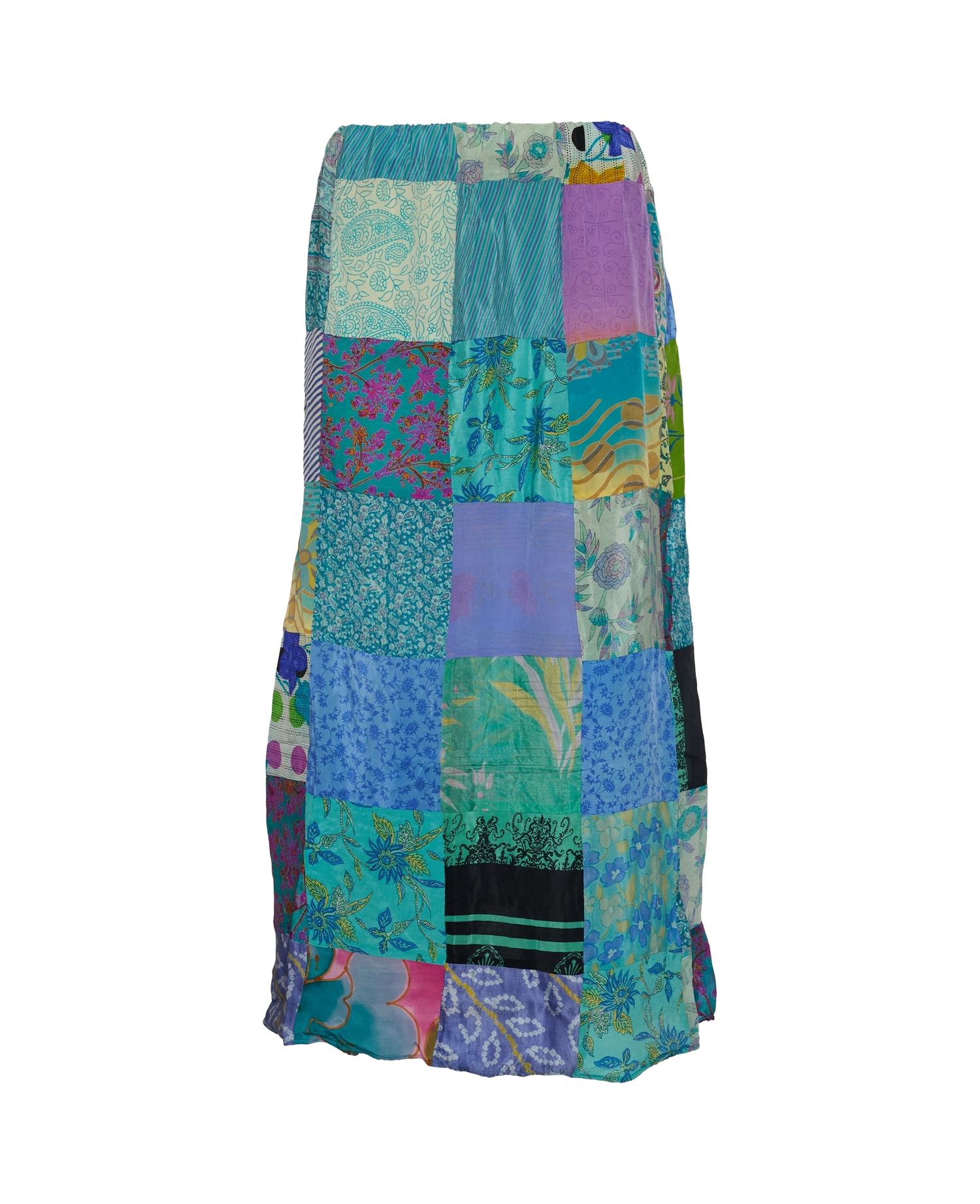 Maddie SILK Patchwork Skirt - No. 45