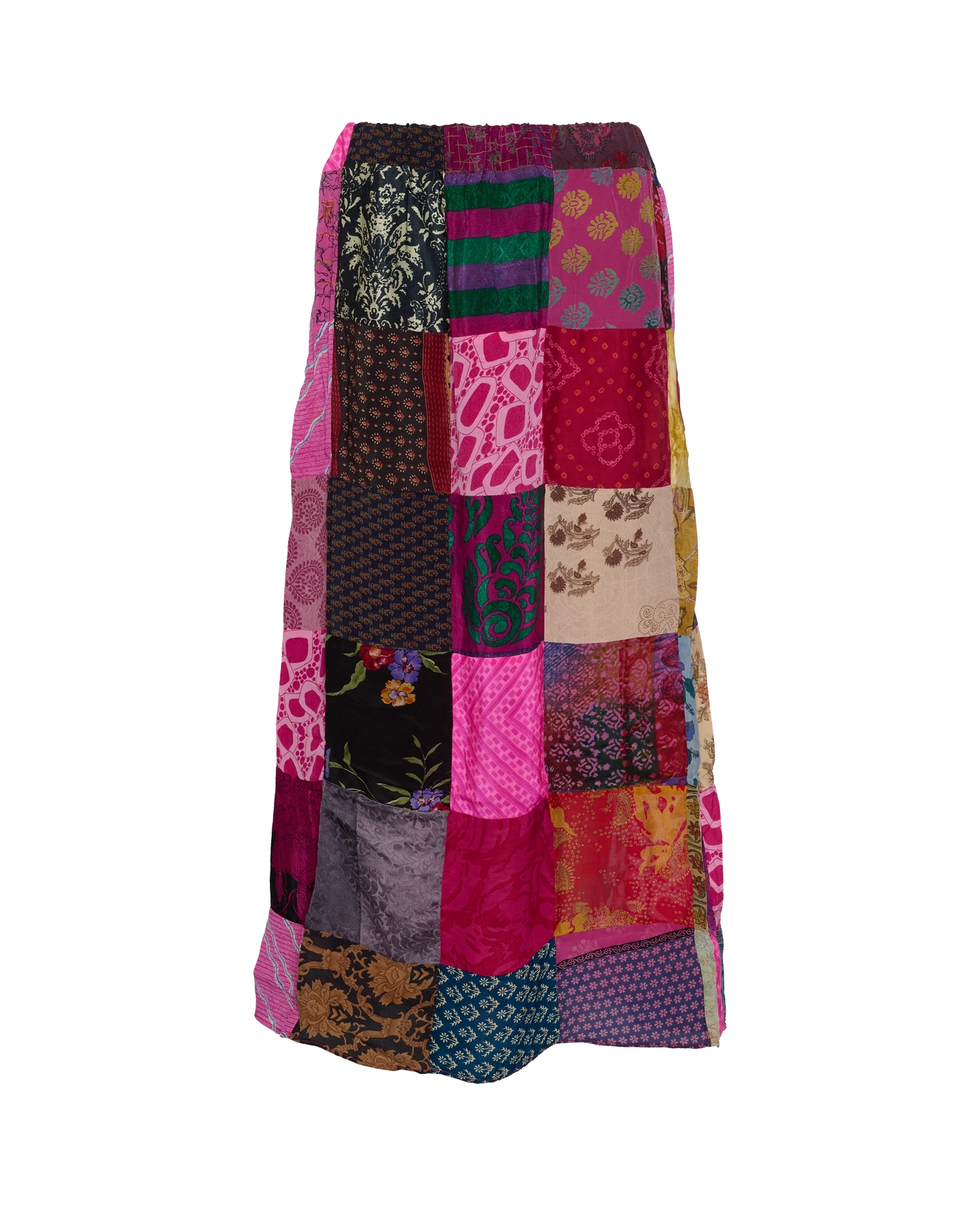 Maddie SILK Patchwork Skirt - No. 50