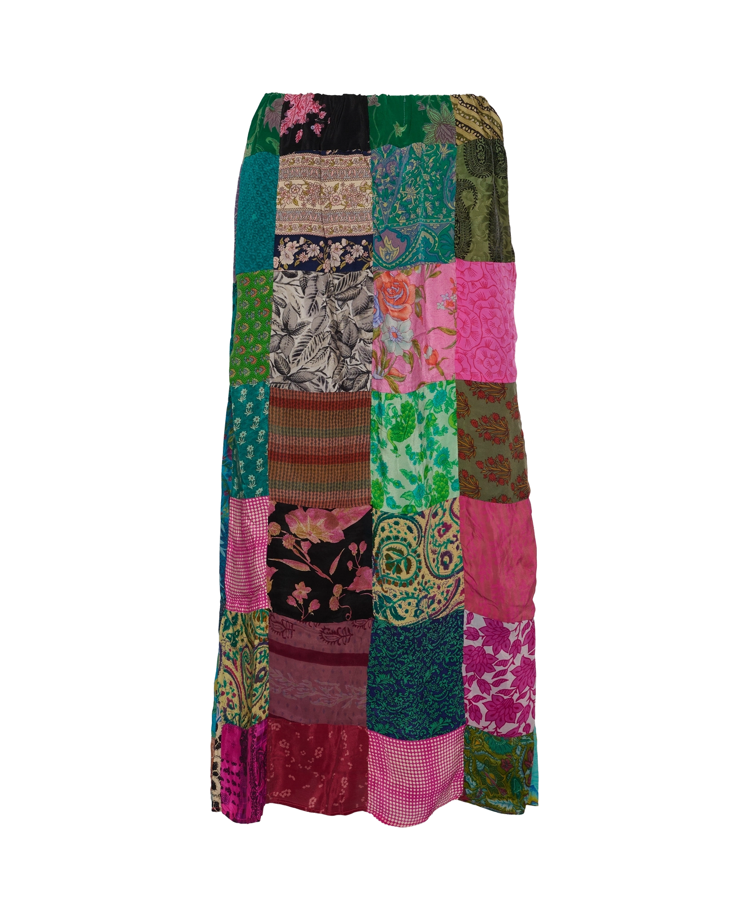 Maddie SILK Patchwork Skirt - No. 60