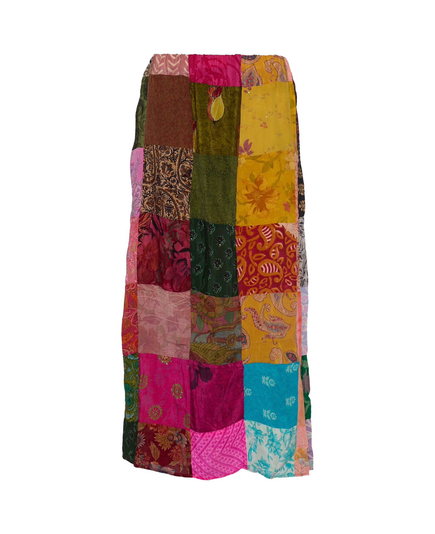 Maddie SILK Patchwork Skirt - No. 62