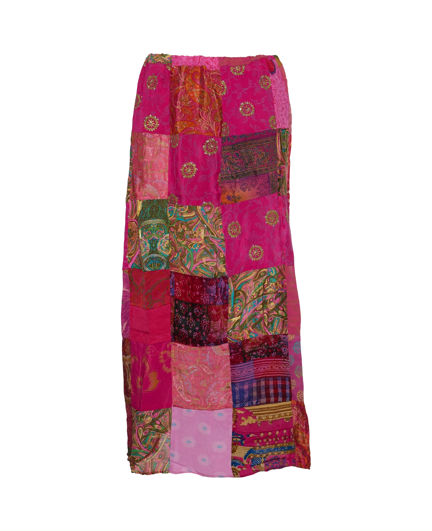 Maddie SILK Patchwork Skirt - No. 8