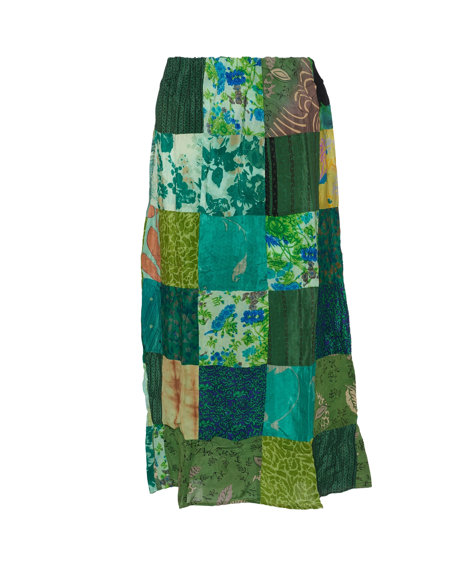 Maddie SILK Patchwork Skirt - No. 80