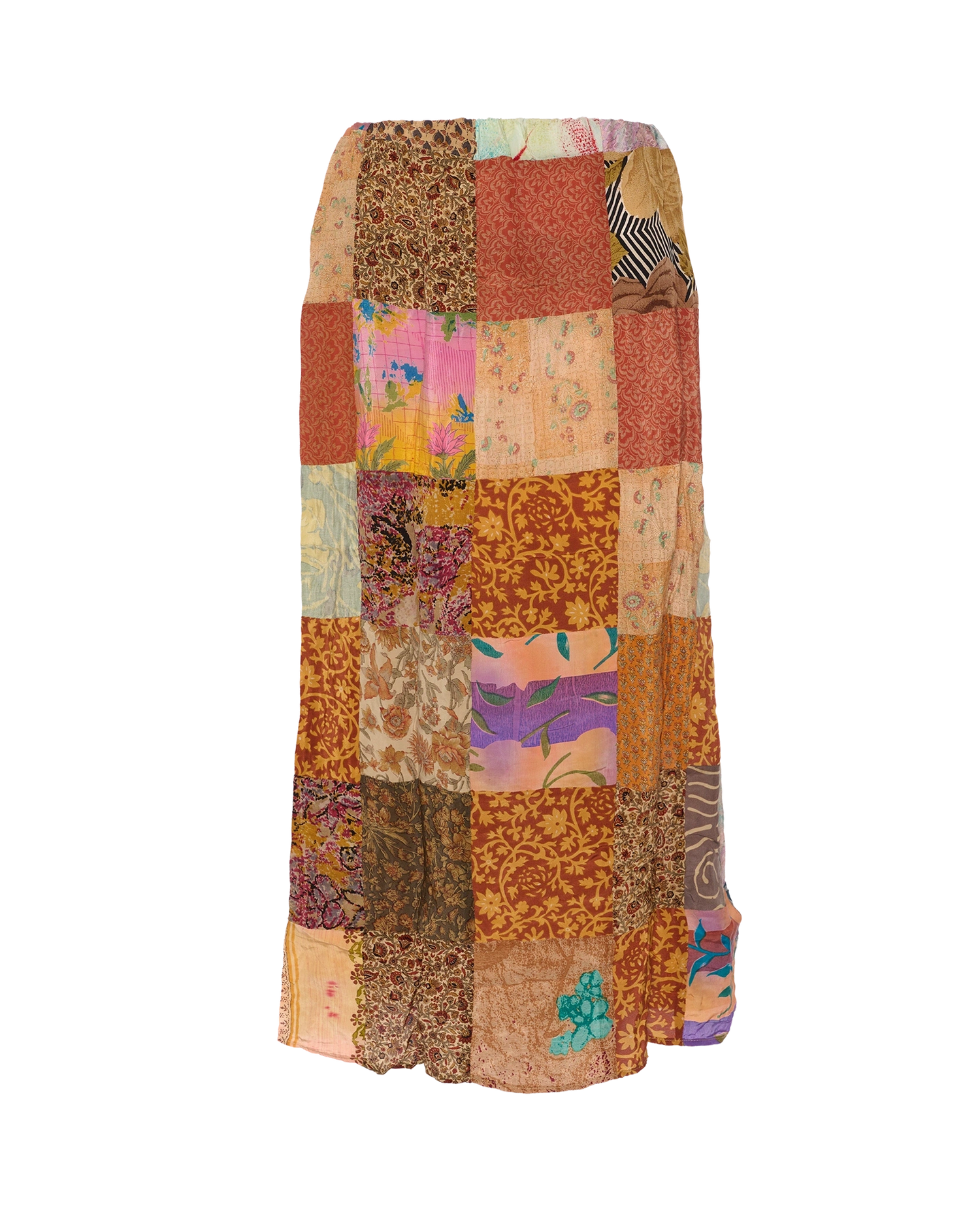 Maddie SILK Patchwork Skirt - No. 99