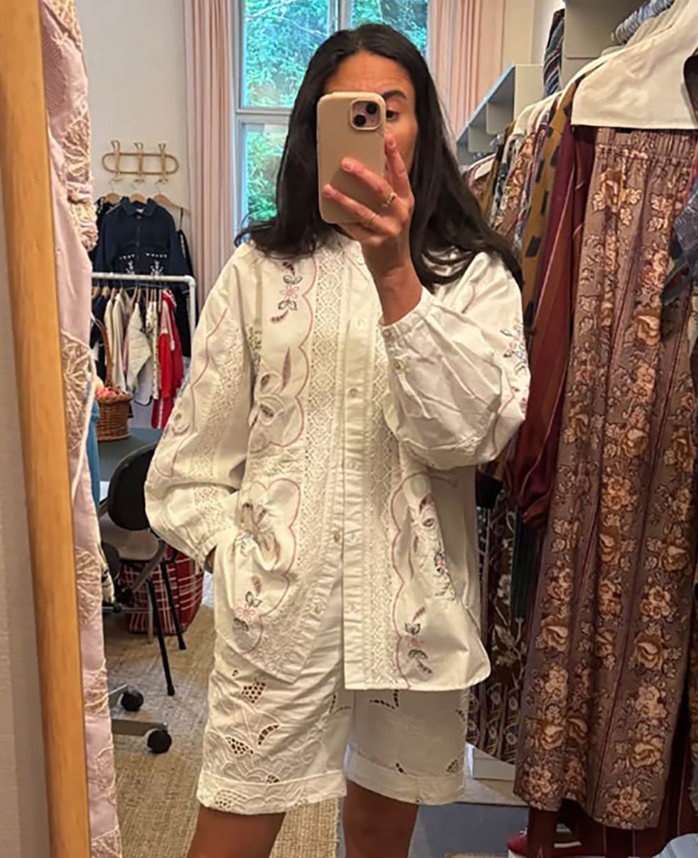 Sada Shirt - White Pastel