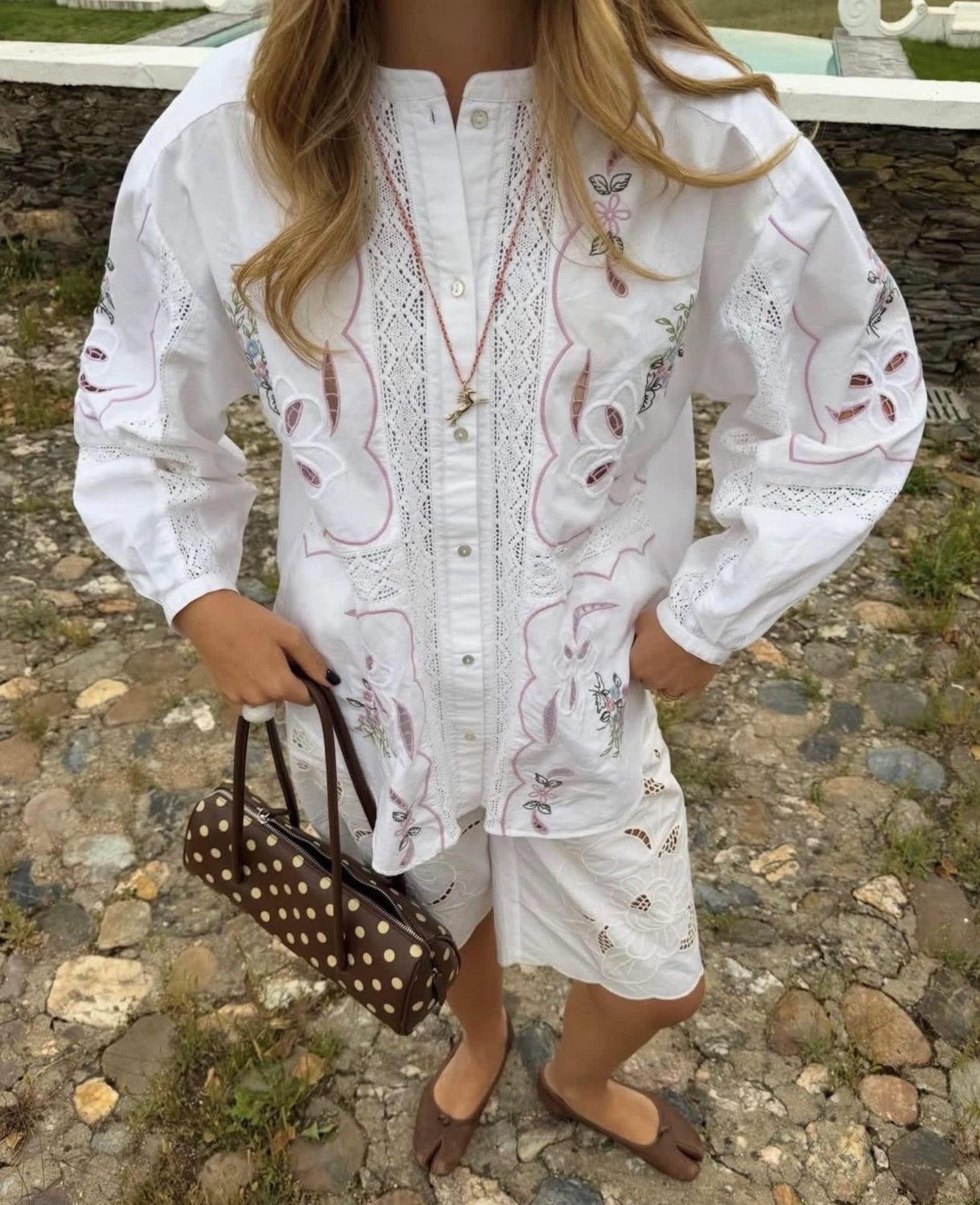 Sada Shirt - White Pastel