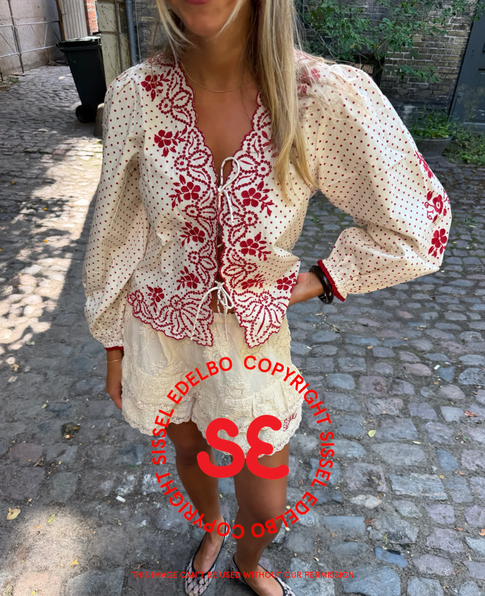 Sadie Top - Red Dots