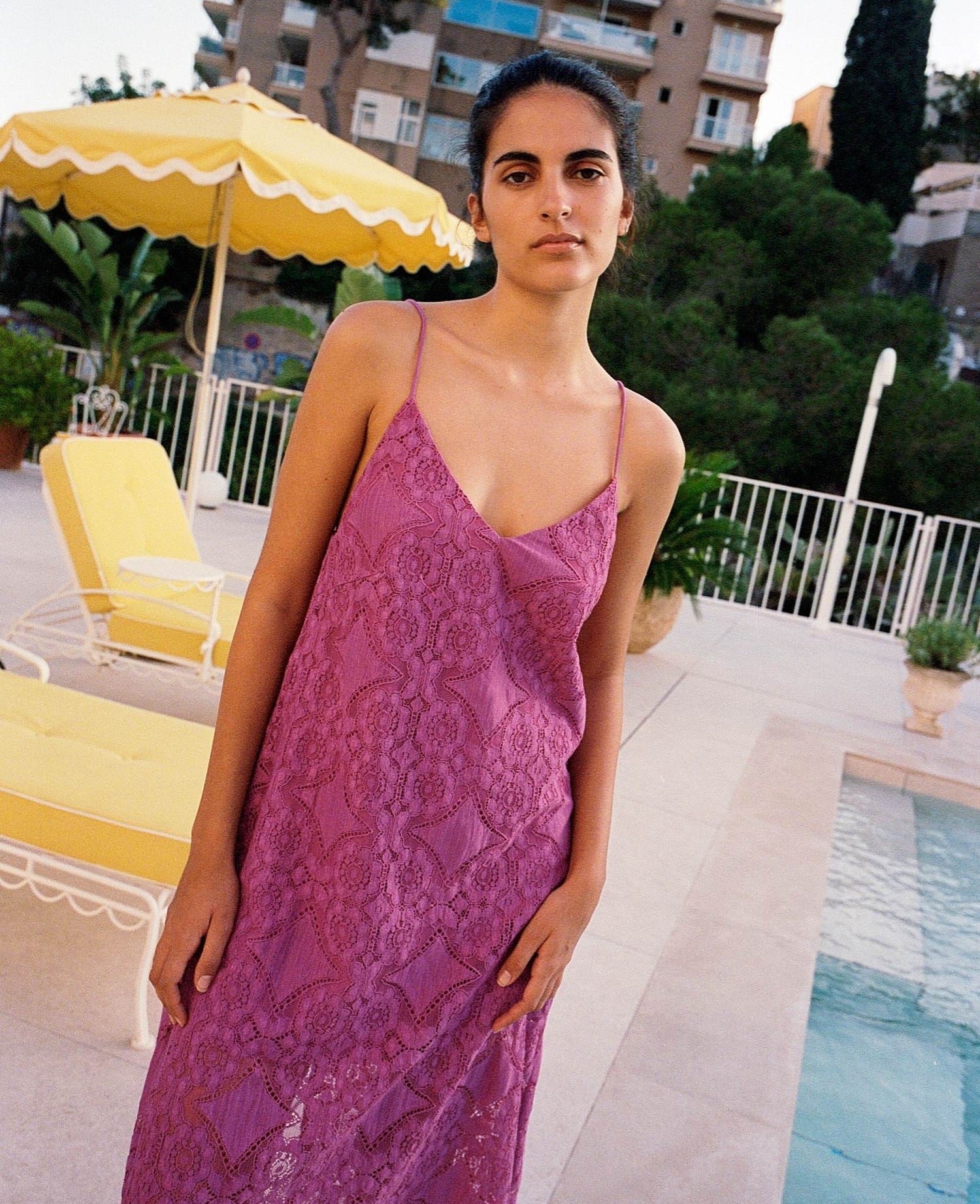 Sascha Strap Dress - Purple