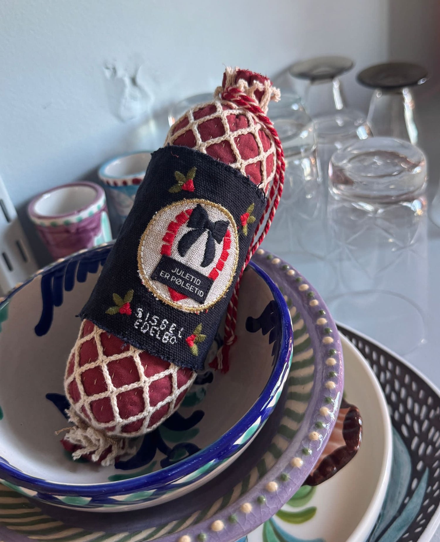 Sausage Ornament - Red