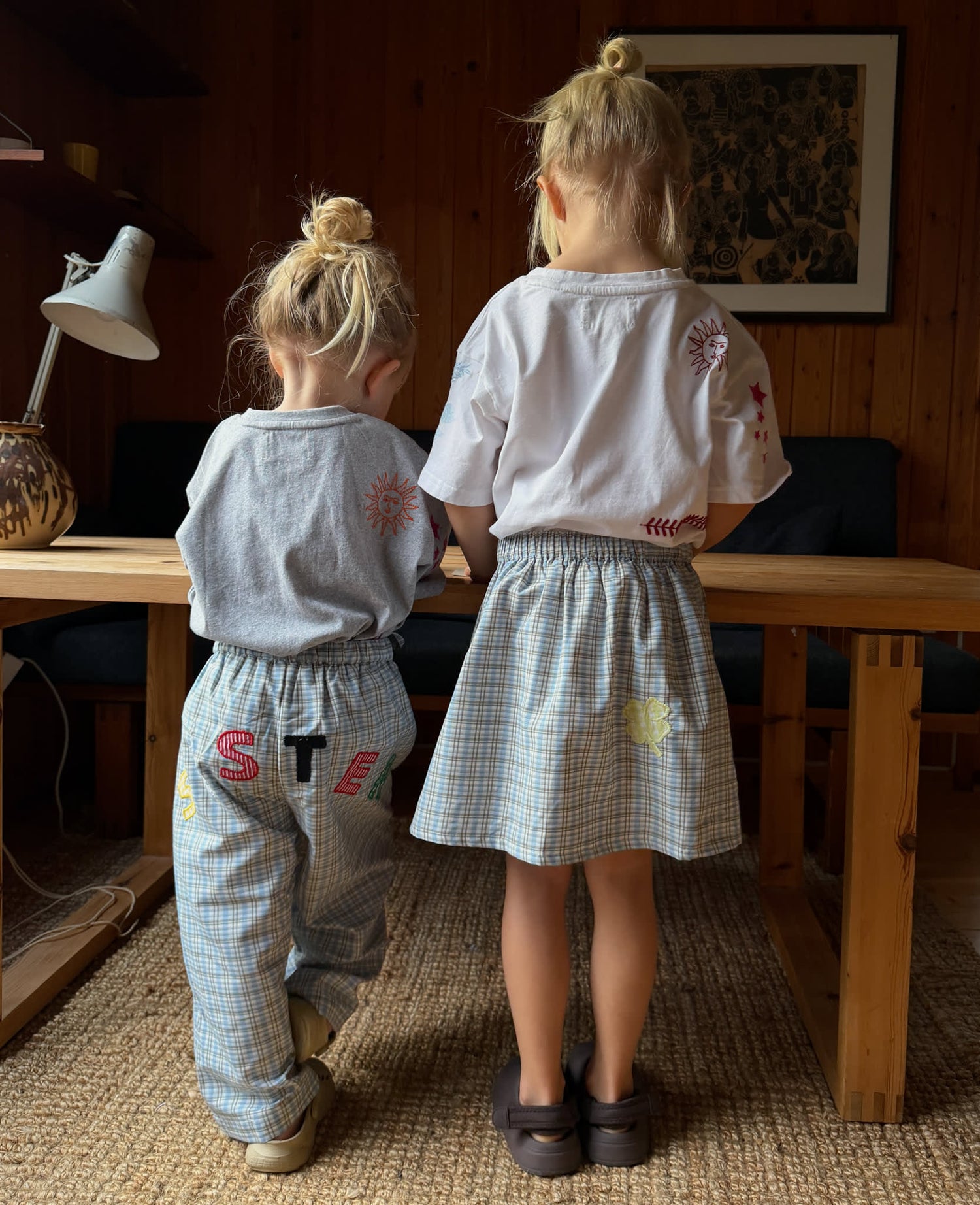 Saxo MINI Pants - Blue Checks