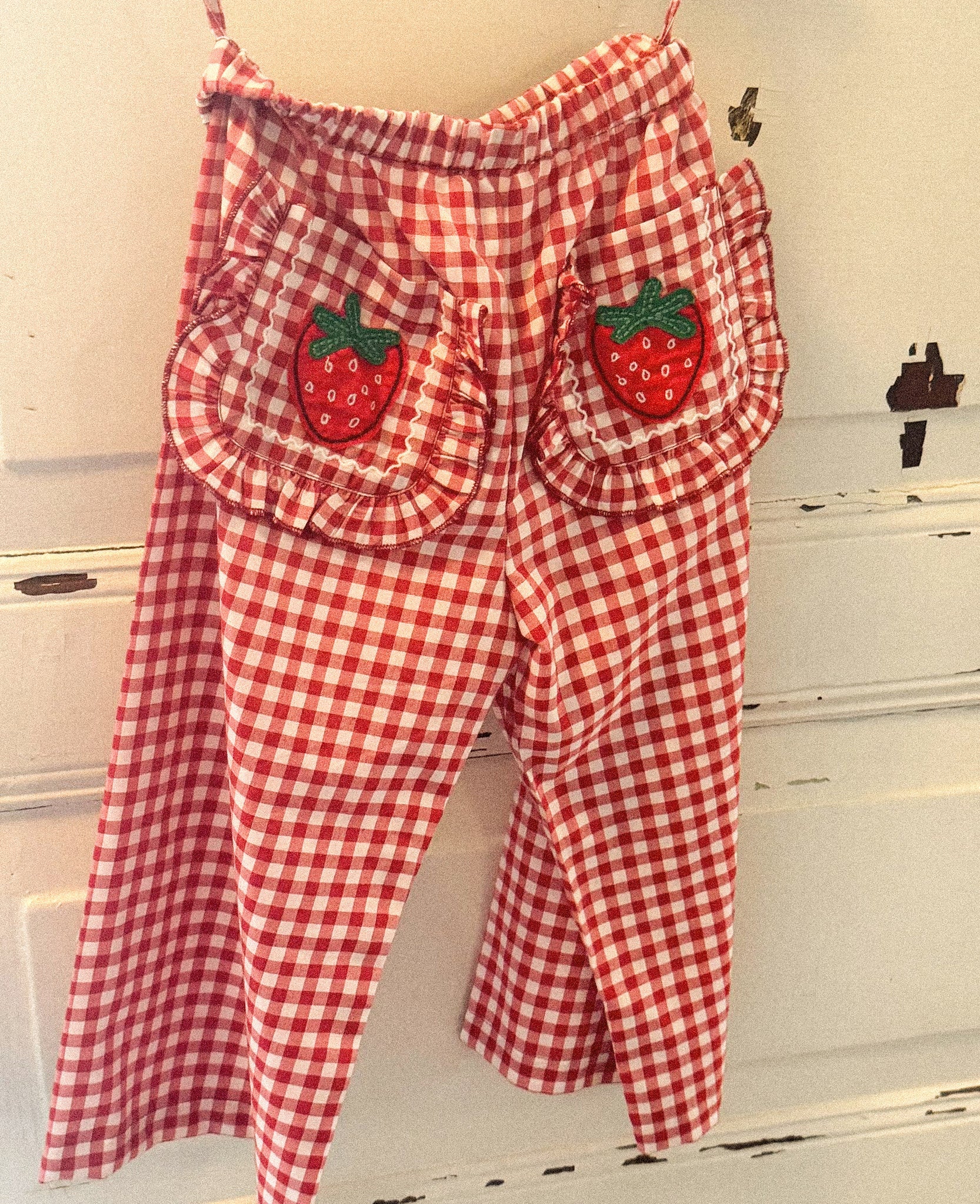 Saxo MINI Pants - Red Checks – SISSEL EDELBO