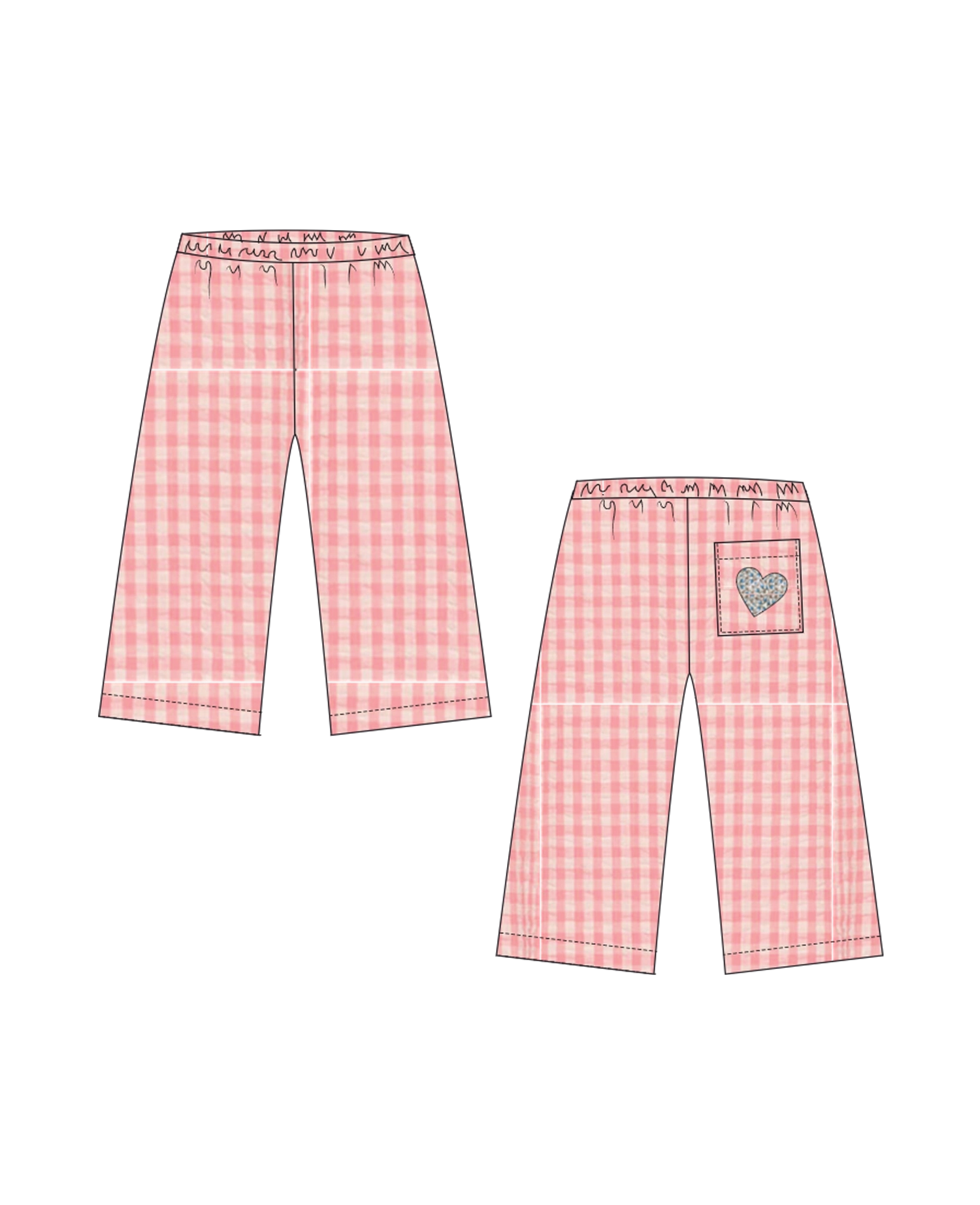 Saxo MINI Pants - Pink Checks