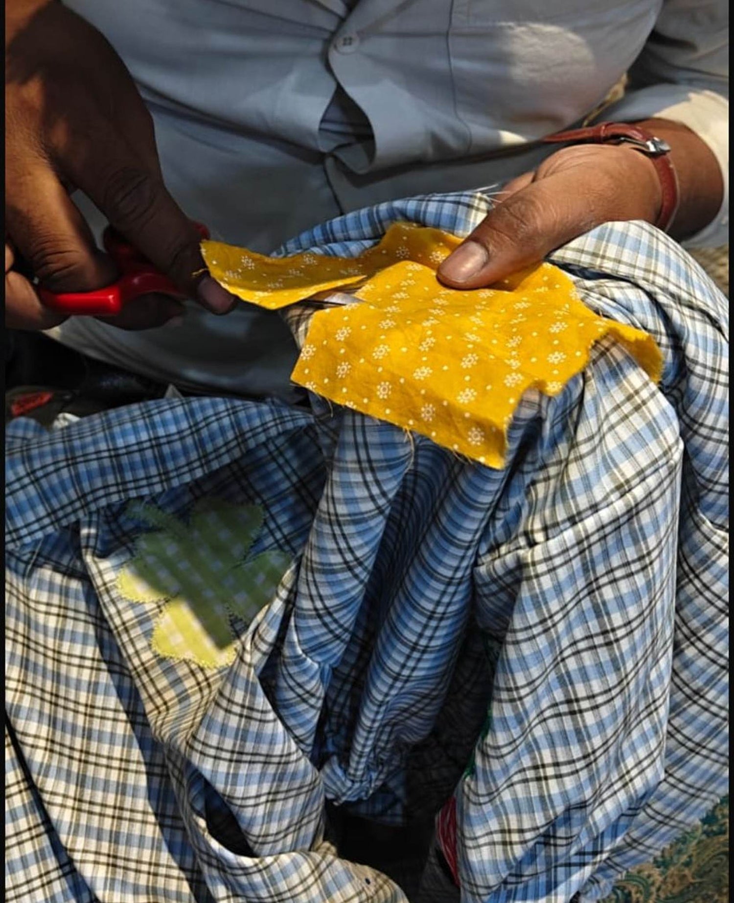 Saxo MINI Pants - Blue Checks