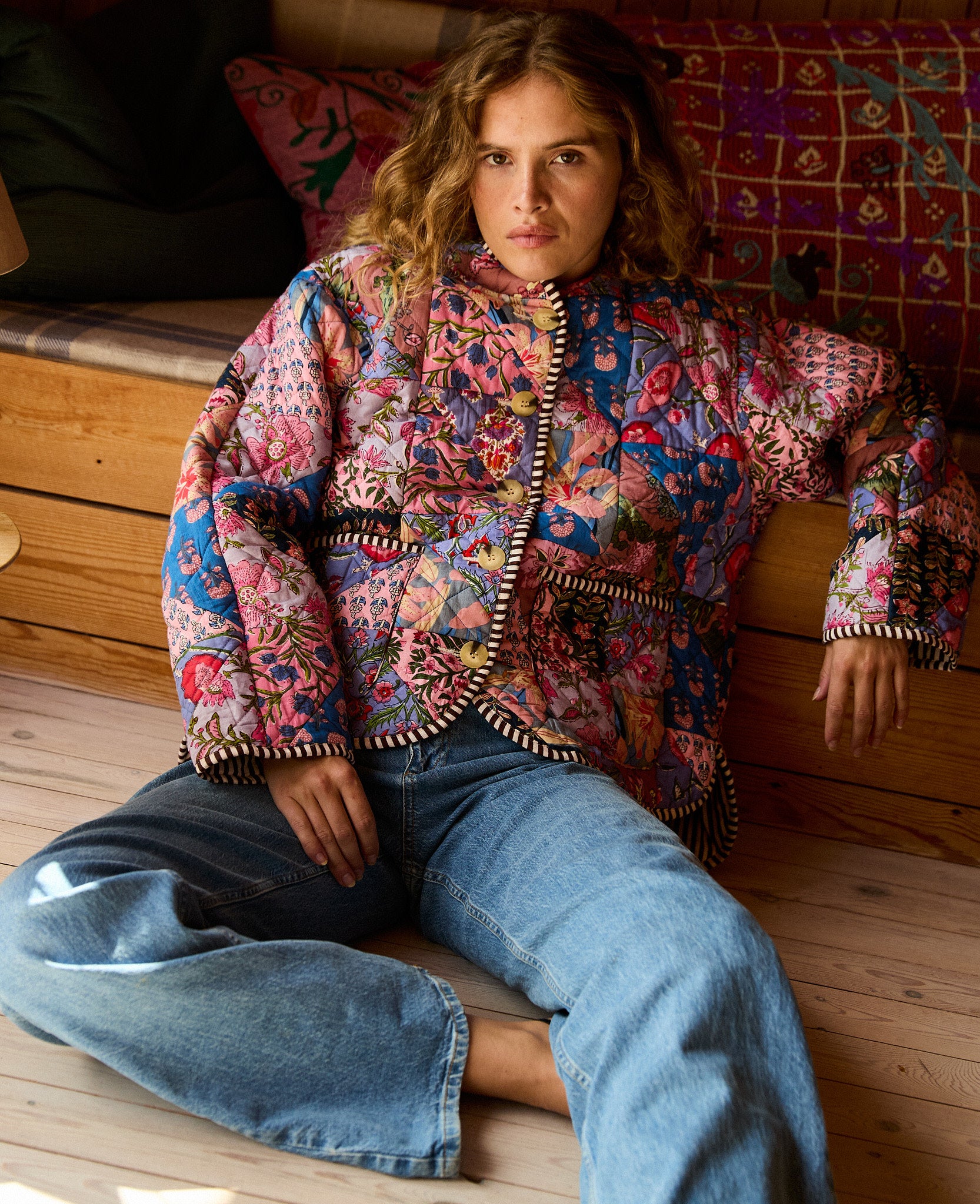 Shaneela Jacket - Patchwork Flower – SISSEL EDELBO