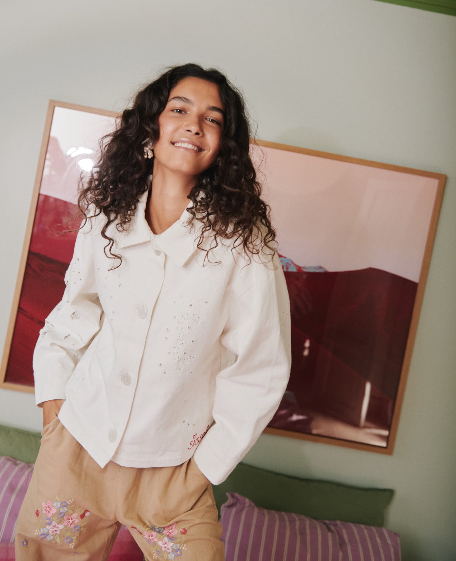 Vintage Jacket - White Napkin