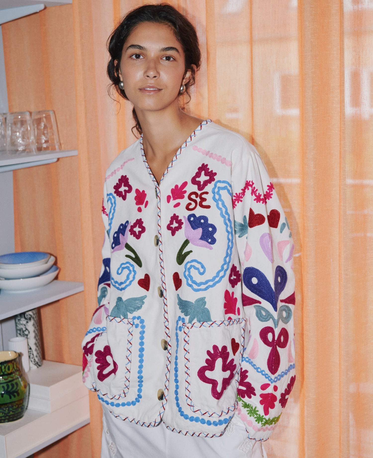 Maggie Jacket - Flower Festival