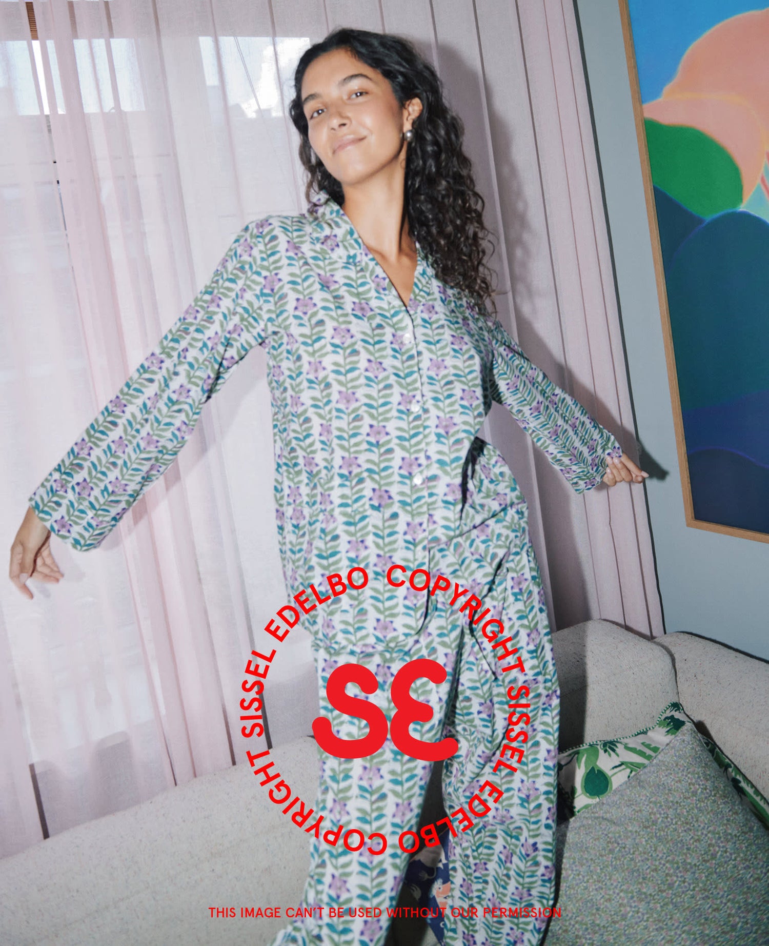 Nuit pyjamas Set - Lavender Flower