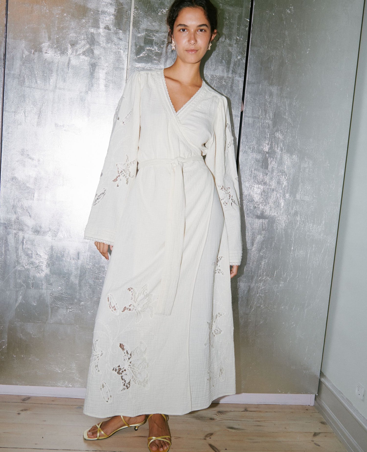 Winfrey Wrap Dress - Off White