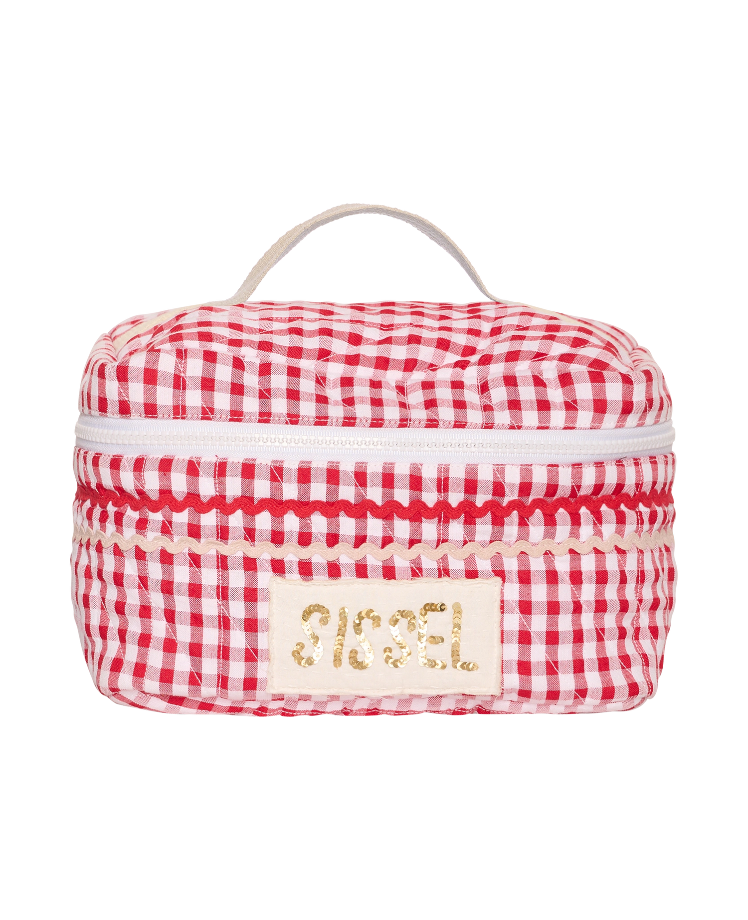Sissel Bucket Bag - Red Checks