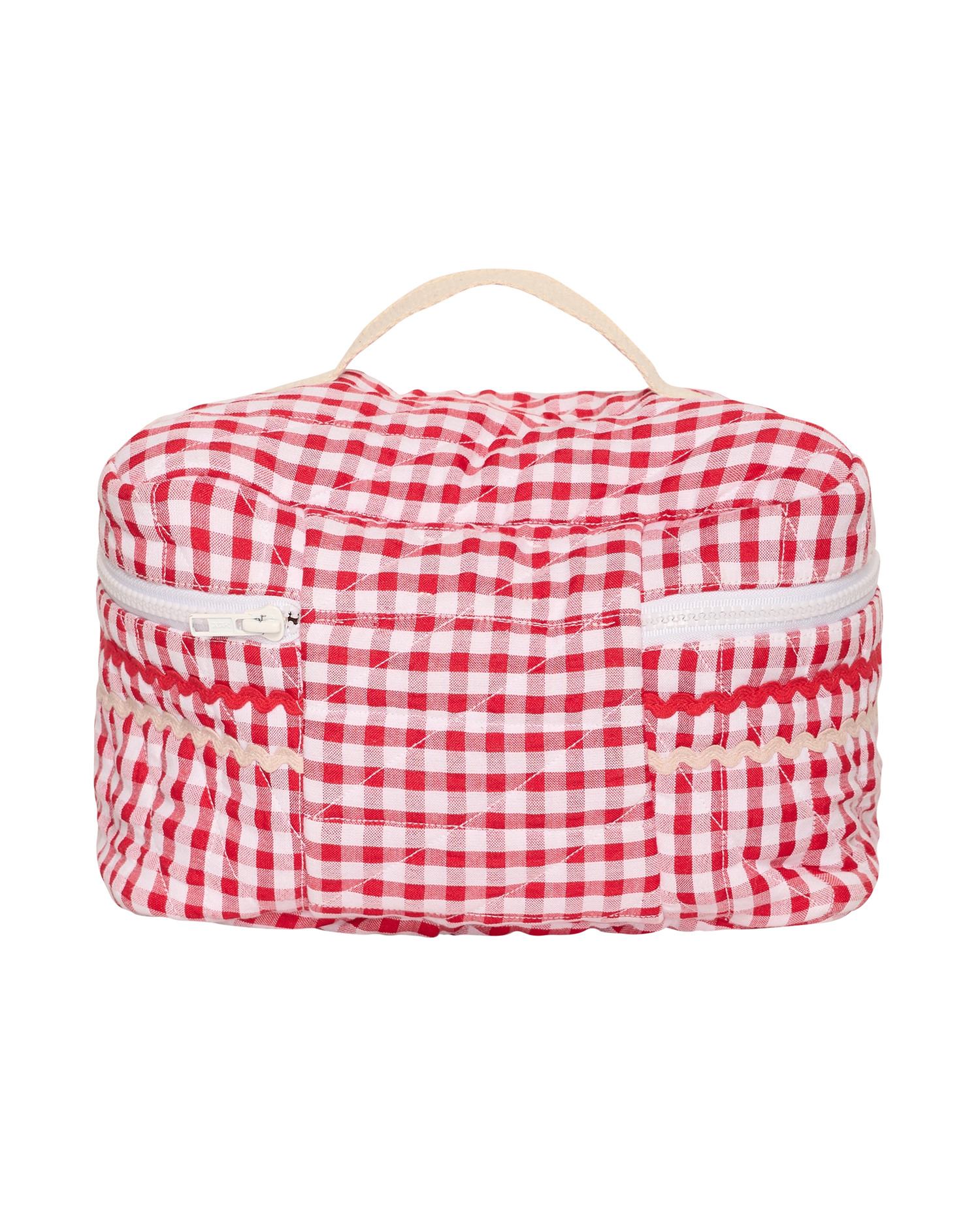 Sissel Bucket Bag - Red Checks