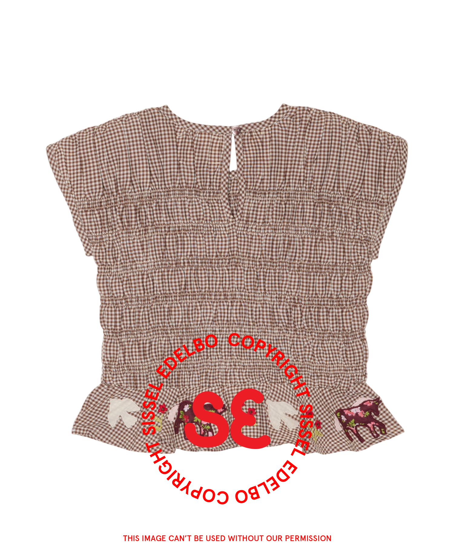 Sol MINI Top - Brown Check