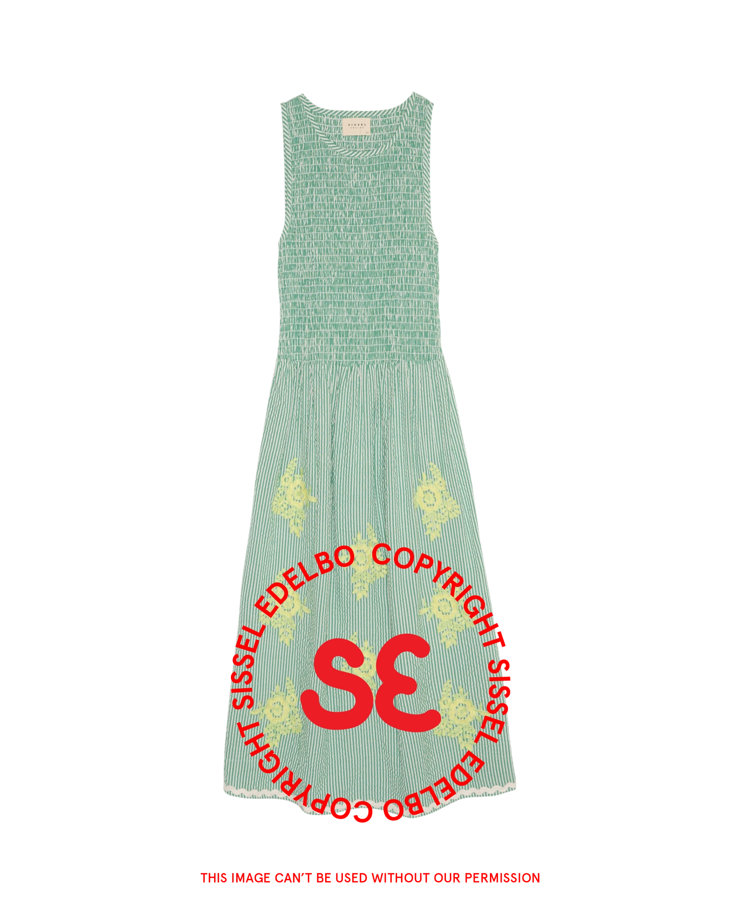 Svea Dress - Green Stripes