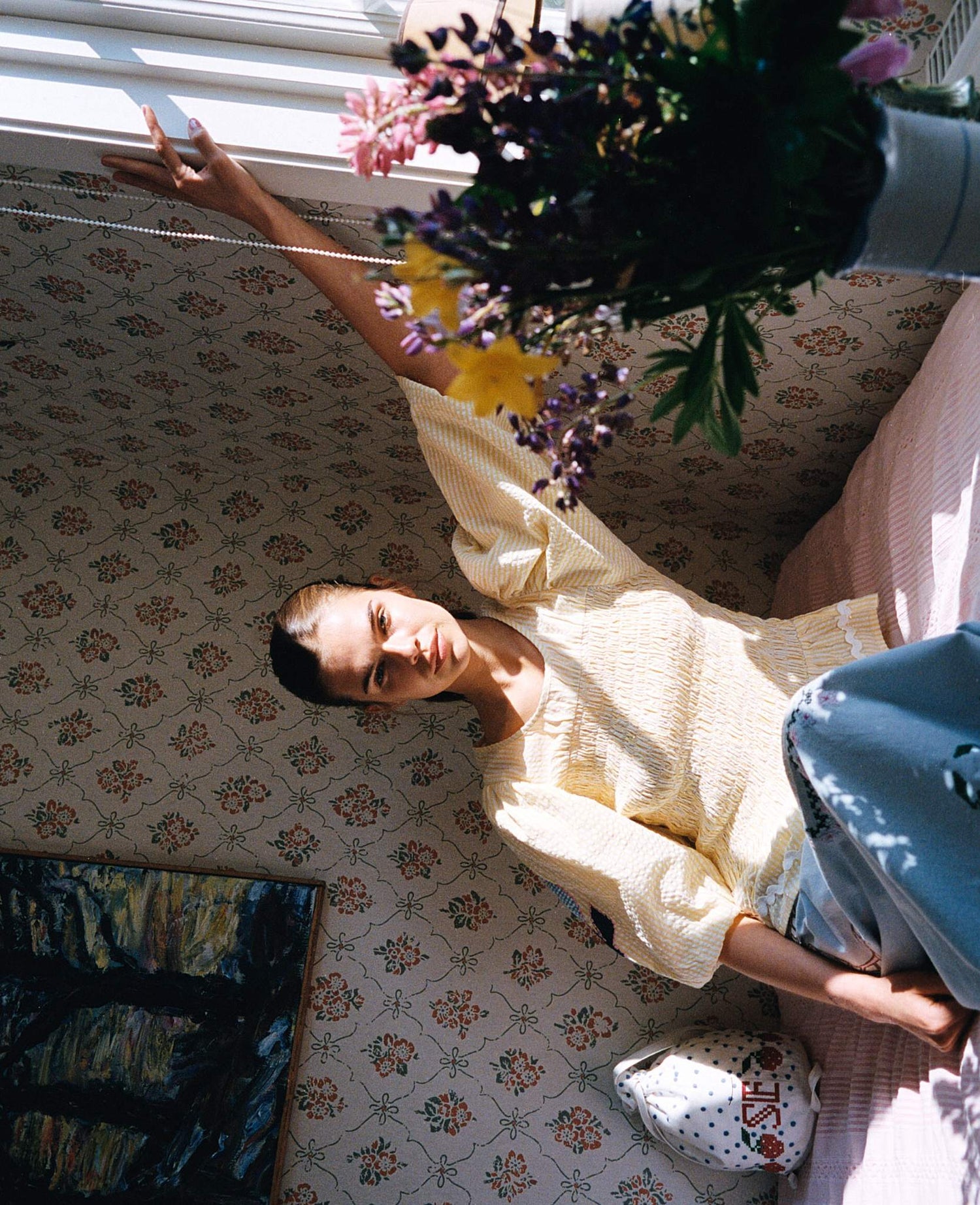 Svea Top - Yellow Stripes