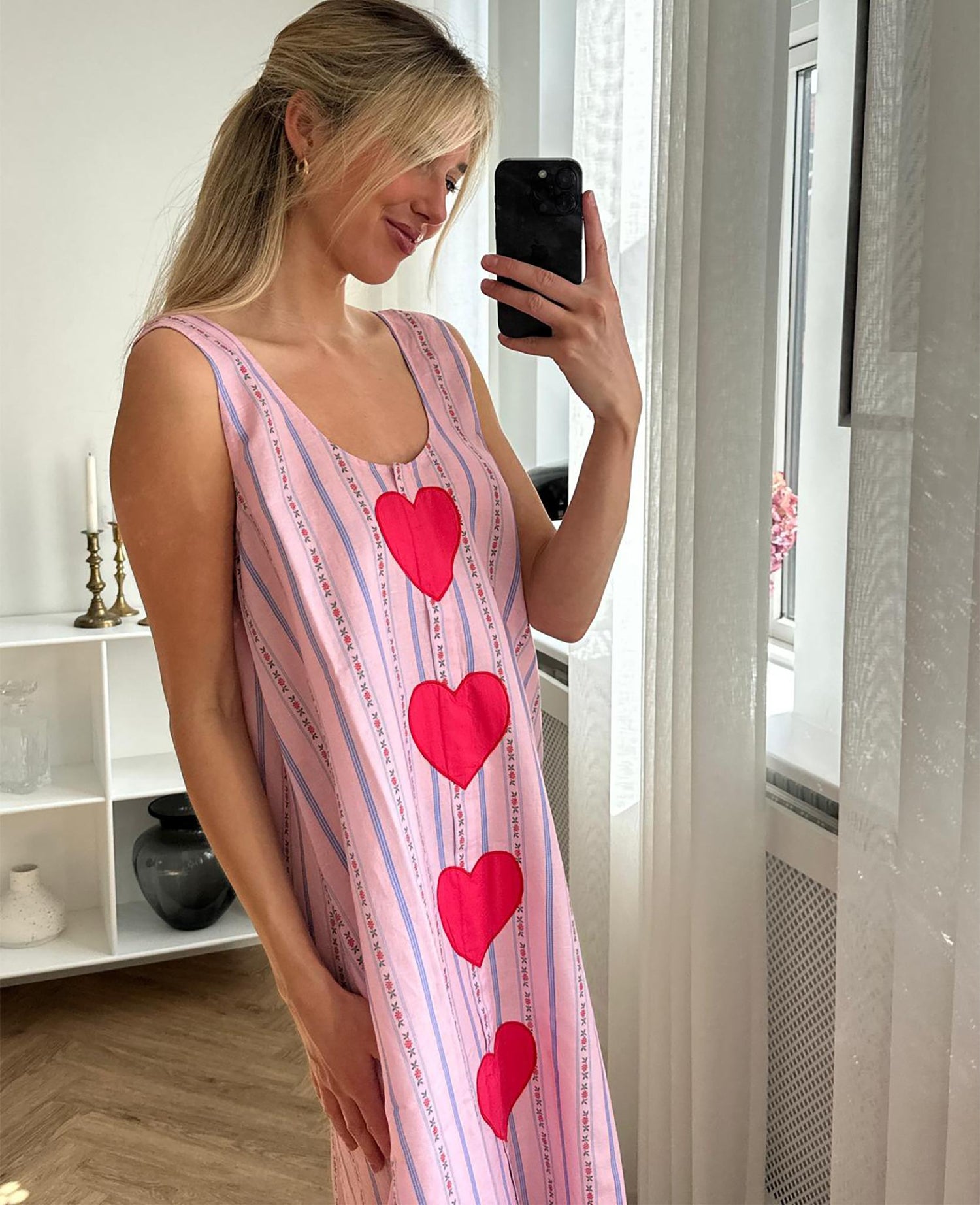 Sweetheart Dress - Vintage Rose