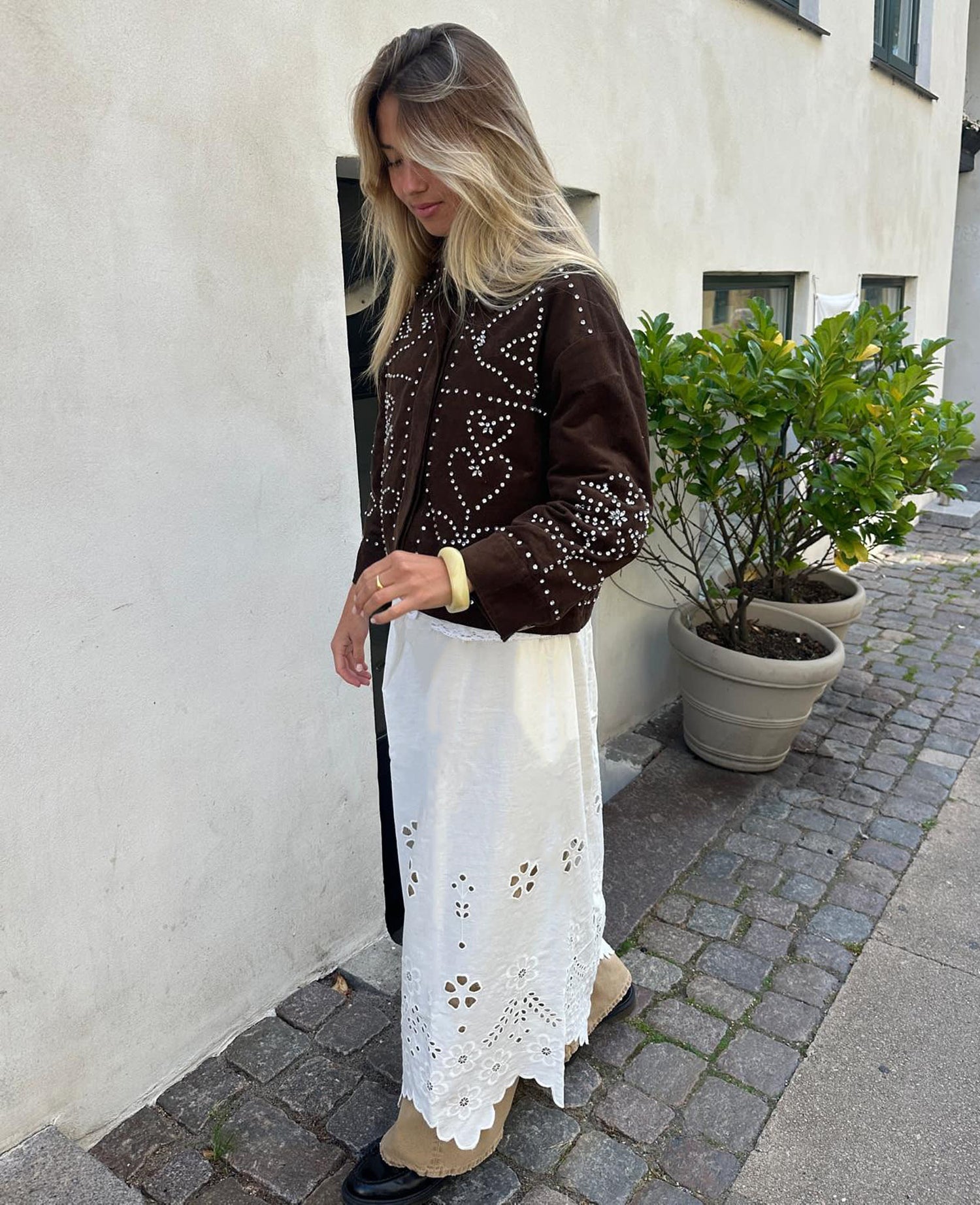 Trine Skirt - White Cutwork