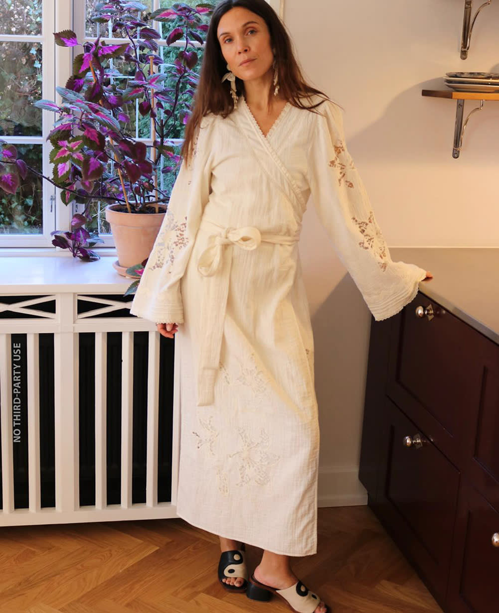 Winfrey Wrap Dress - Off White