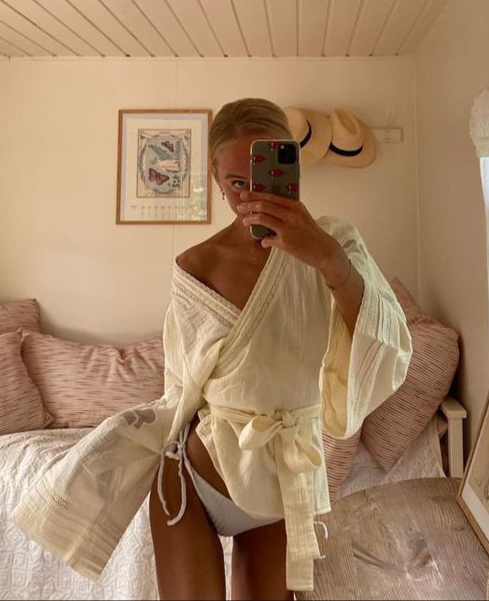 Winfrey Wrap Top - Ecru – SISSEL EDELBO