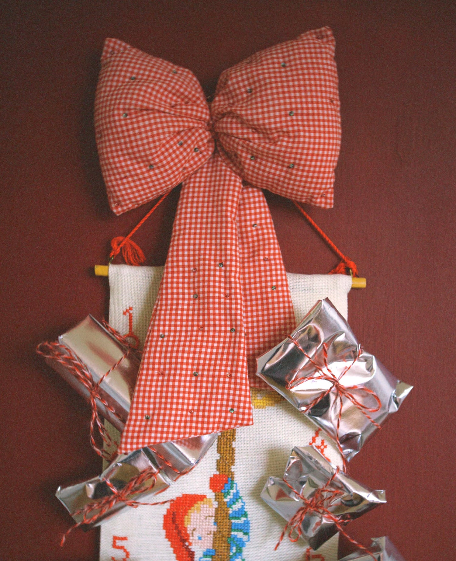 Bow Decoration - Gingham Checks