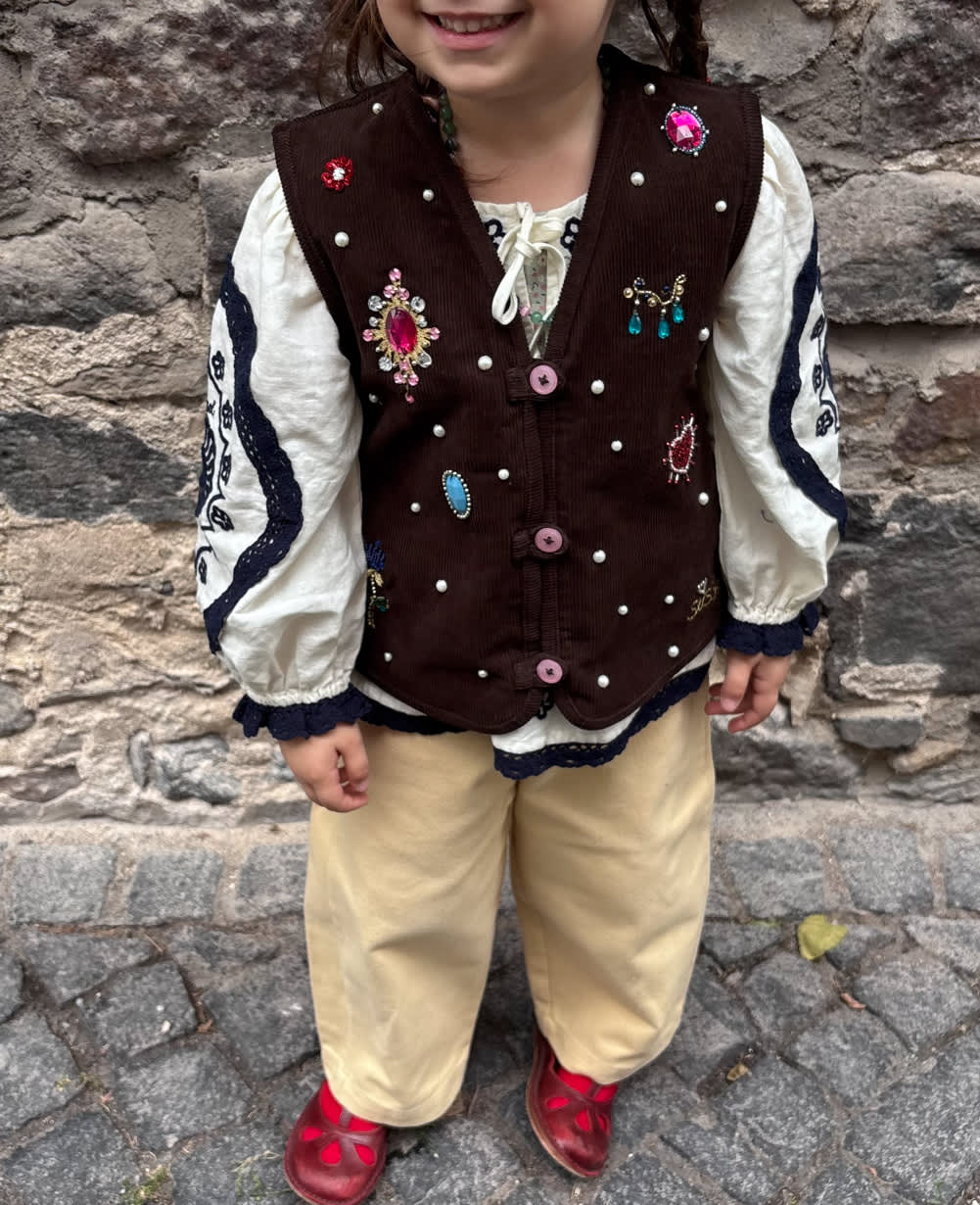 Rita MINI Vest - Brown