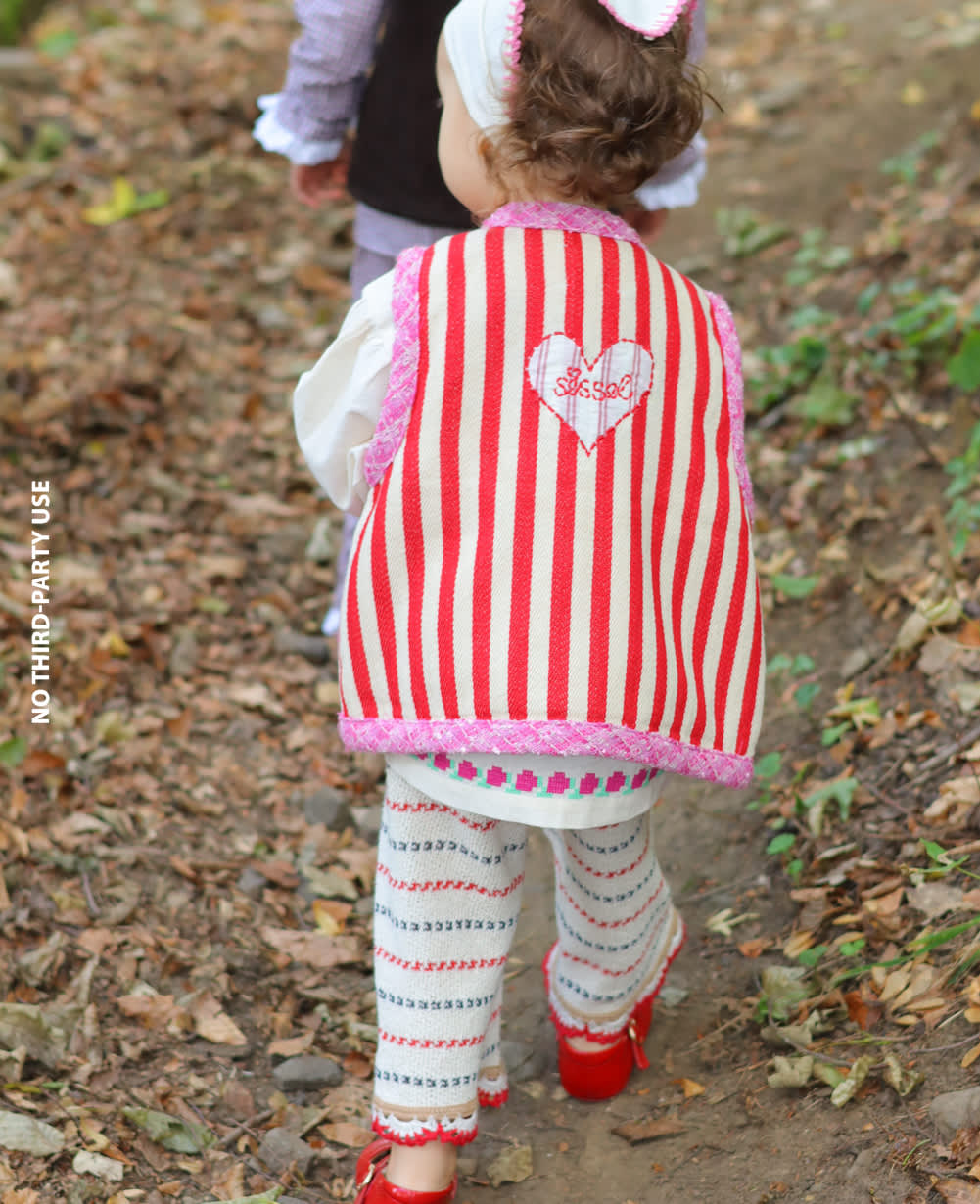 Como MINI Vest - Red Stripes