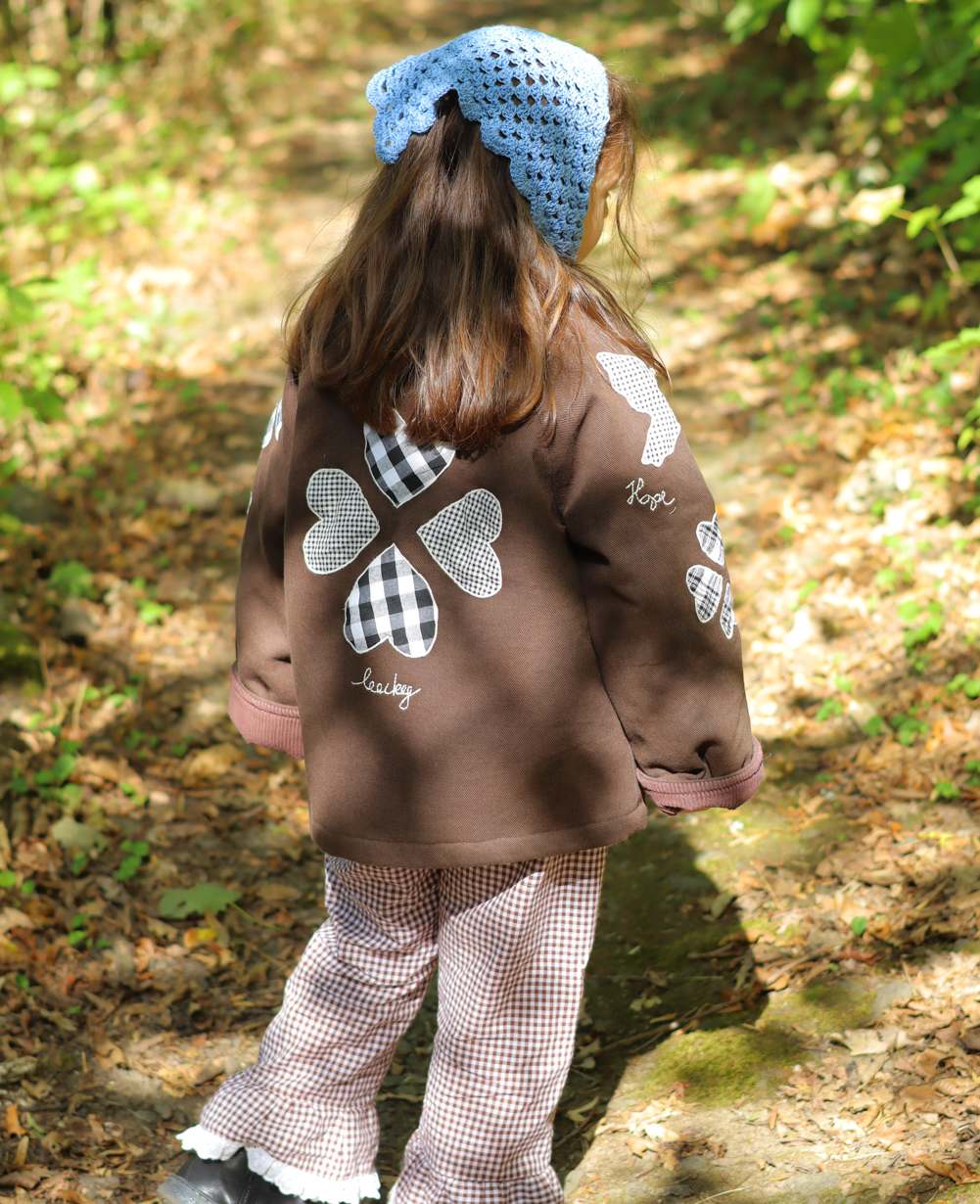 Lillibeth MINI Jacket - Checked Brown